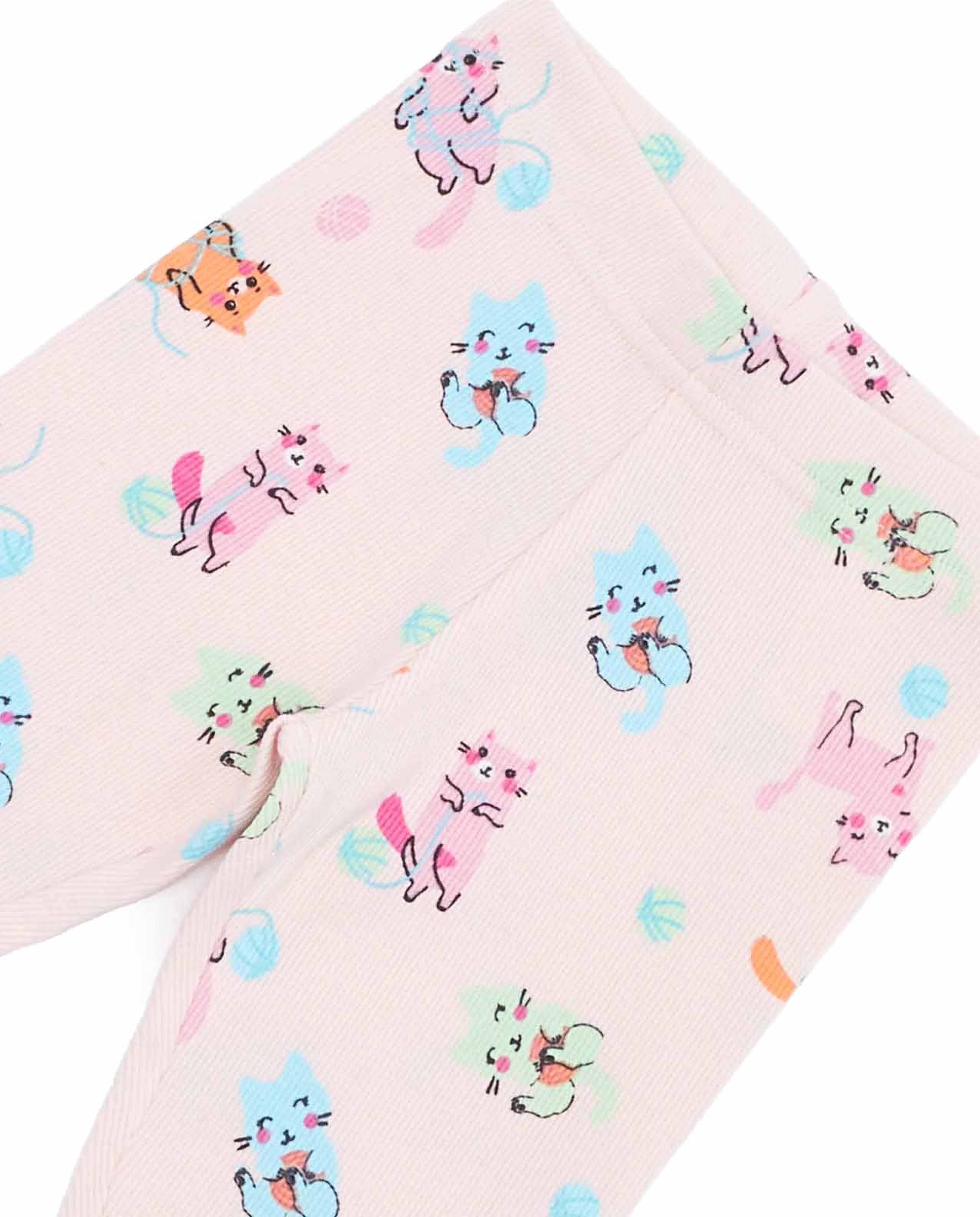 ليقينز بطبعة وخصر مطاطي