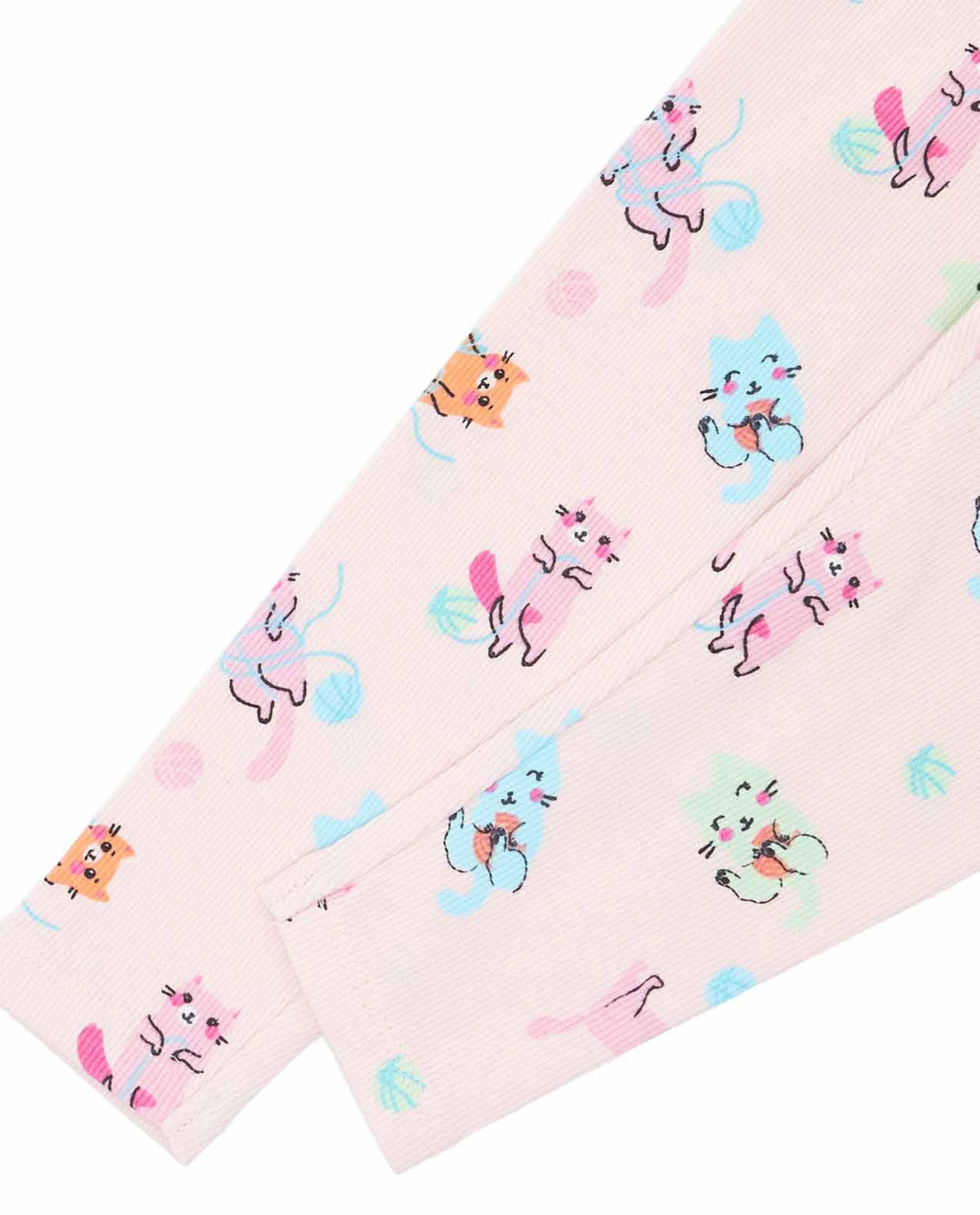 ليقينز بطبعة وخصر مطاطي