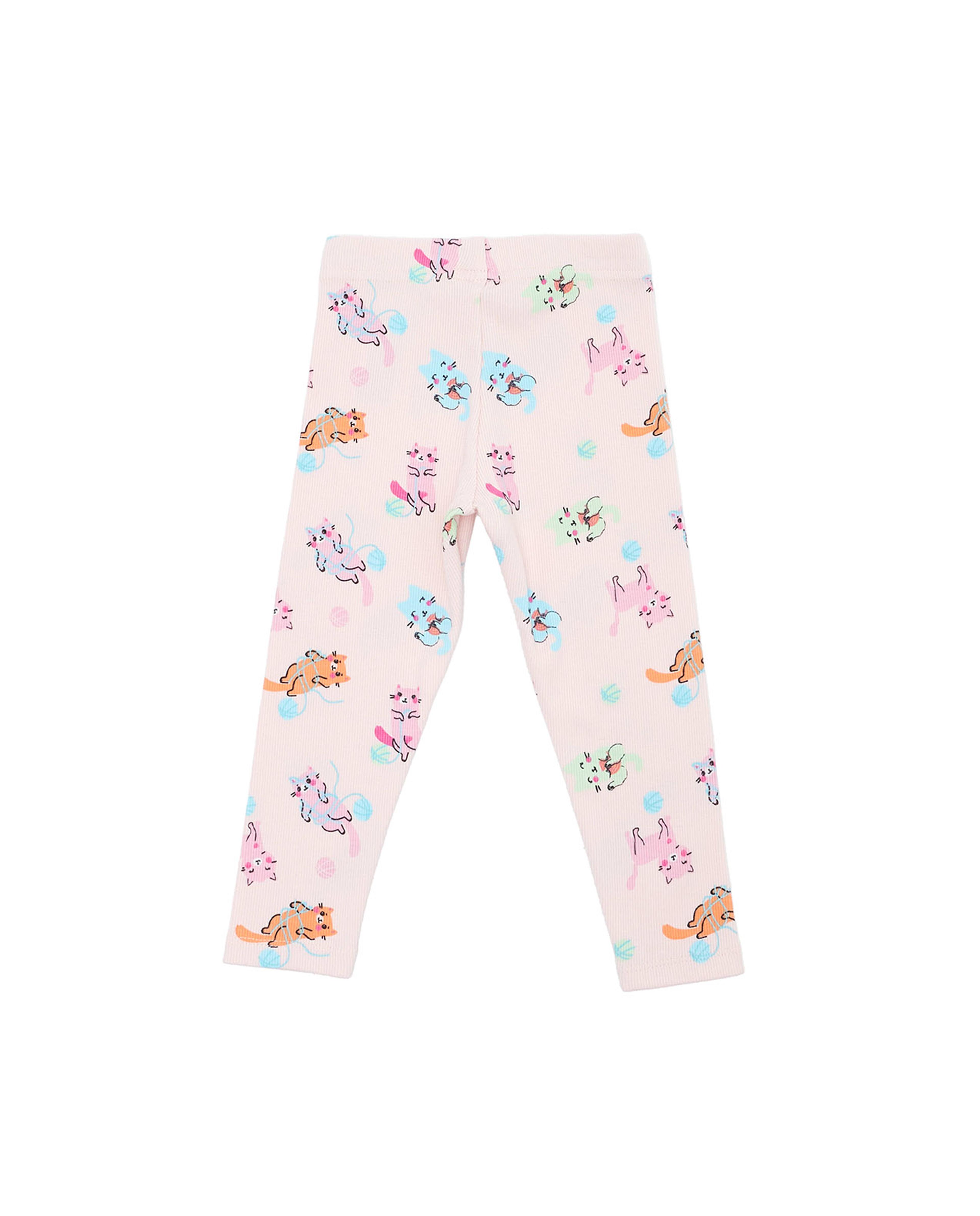 ليقينز بطبعة وخصر مطاطي