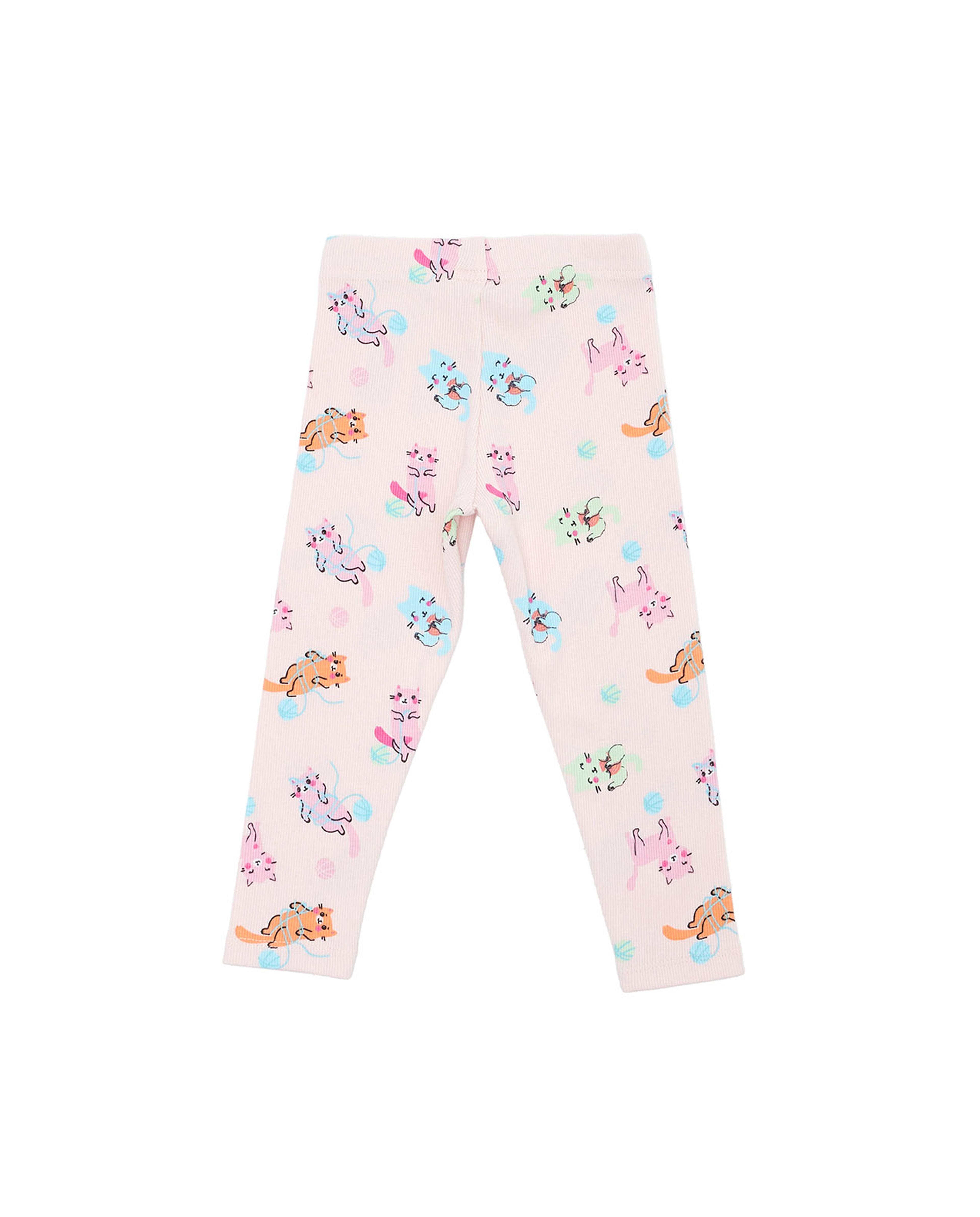 ليقينز بطبعة وخصر مطاطي