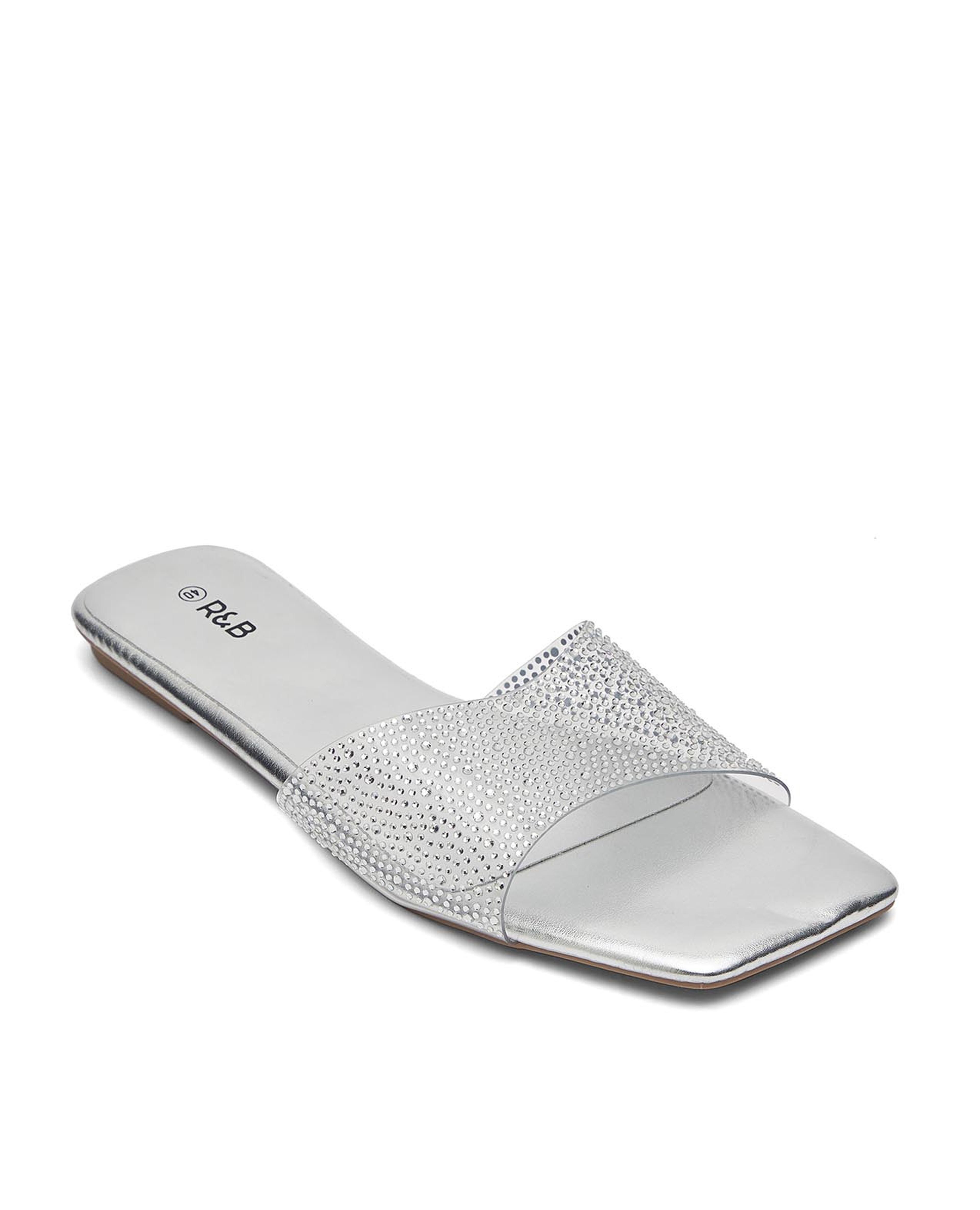 Embellished Flat Sandals