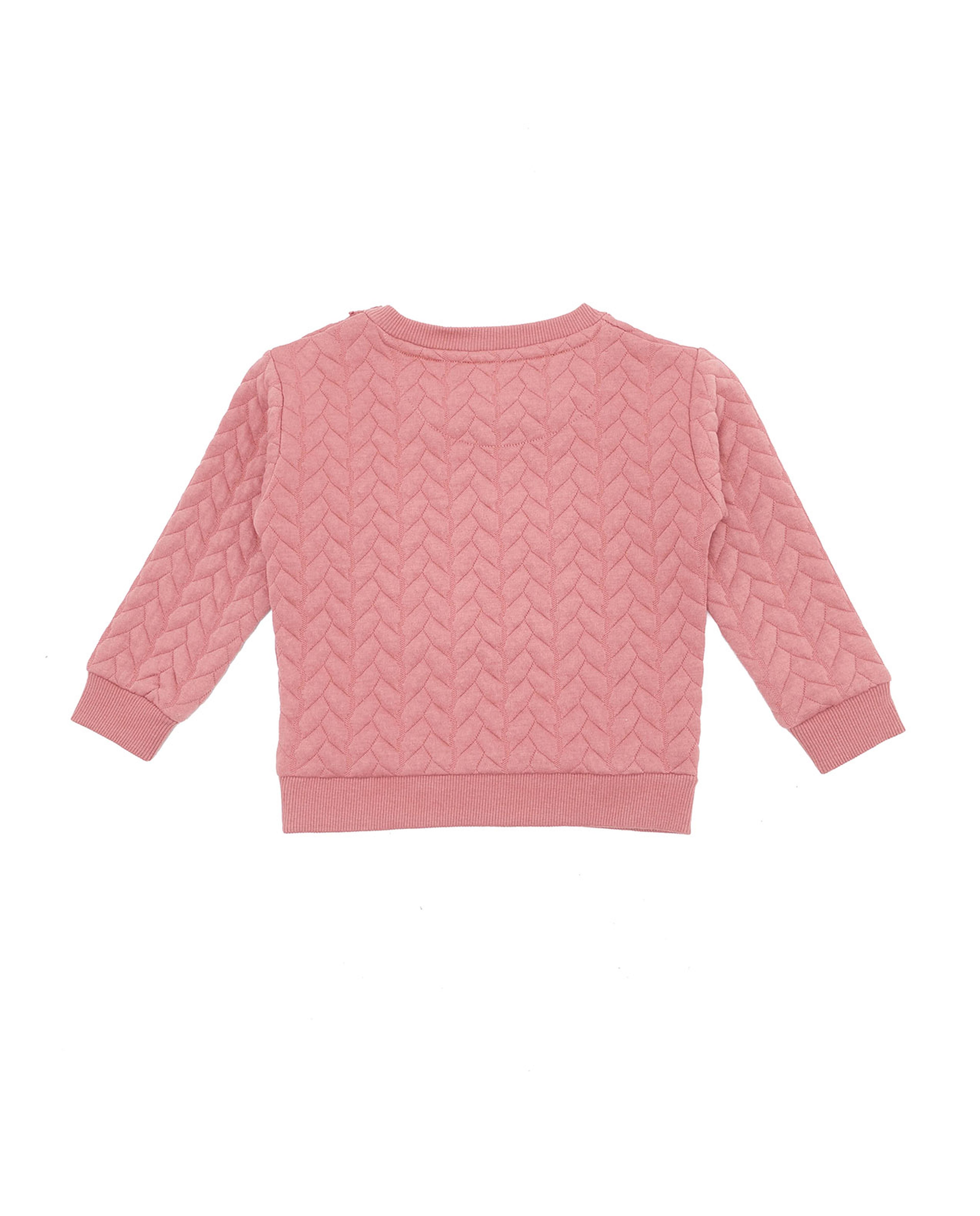 سويتشيرت بياقة مستديرة وأكمام طويلة