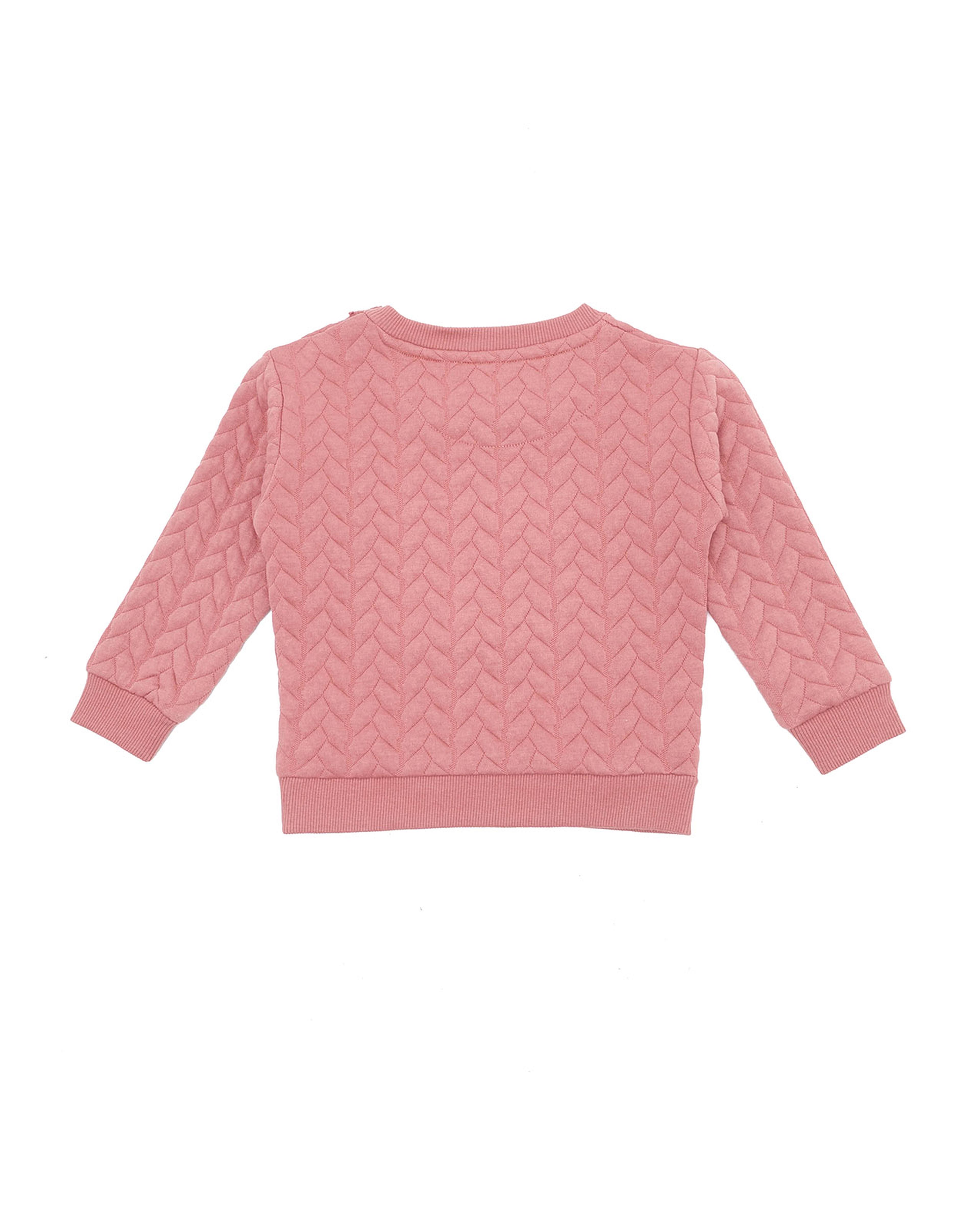 سويتشيرت بياقة مستديرة وأكمام طويلة