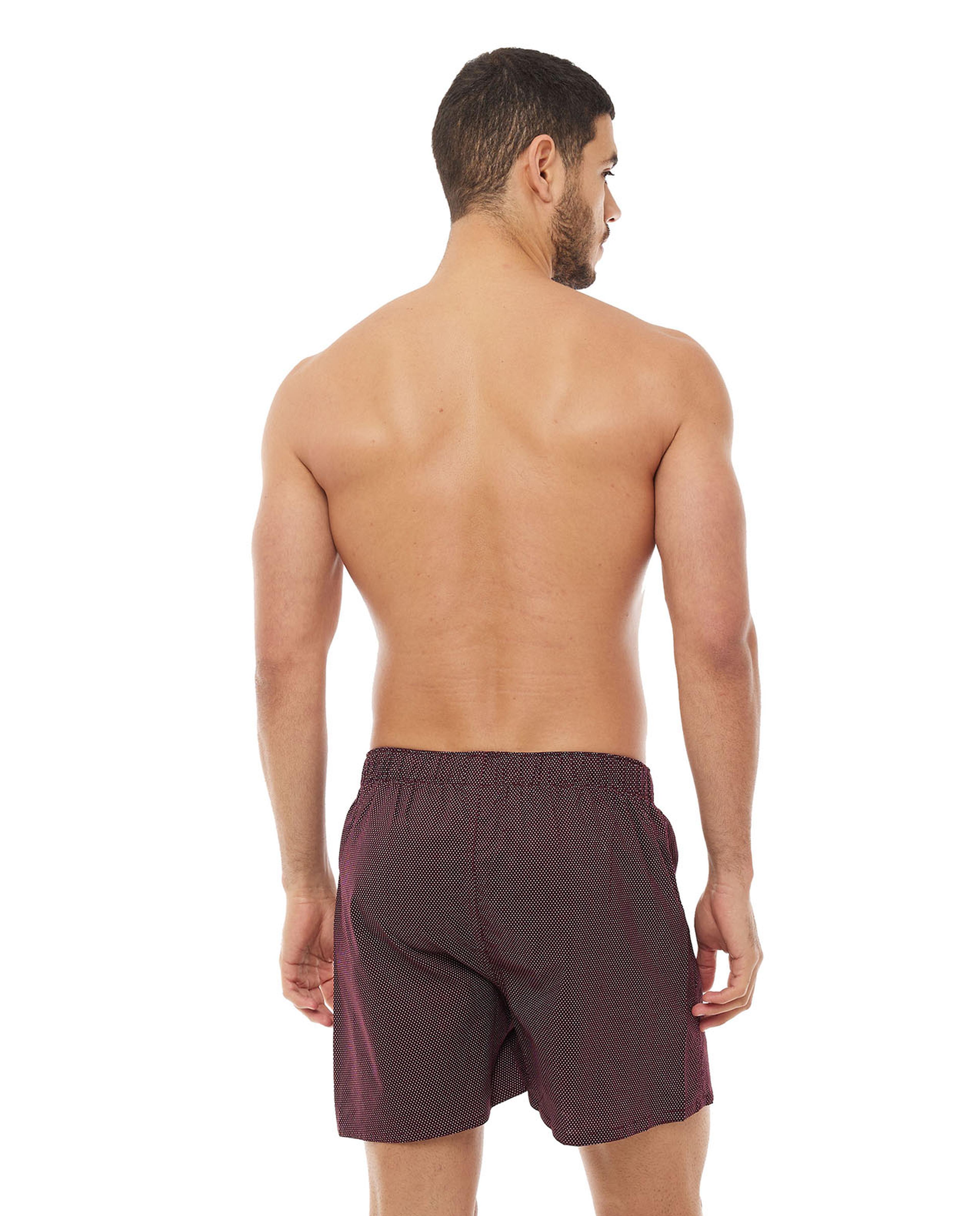 شورت بوكسر بطبعة وخصر مطاطي