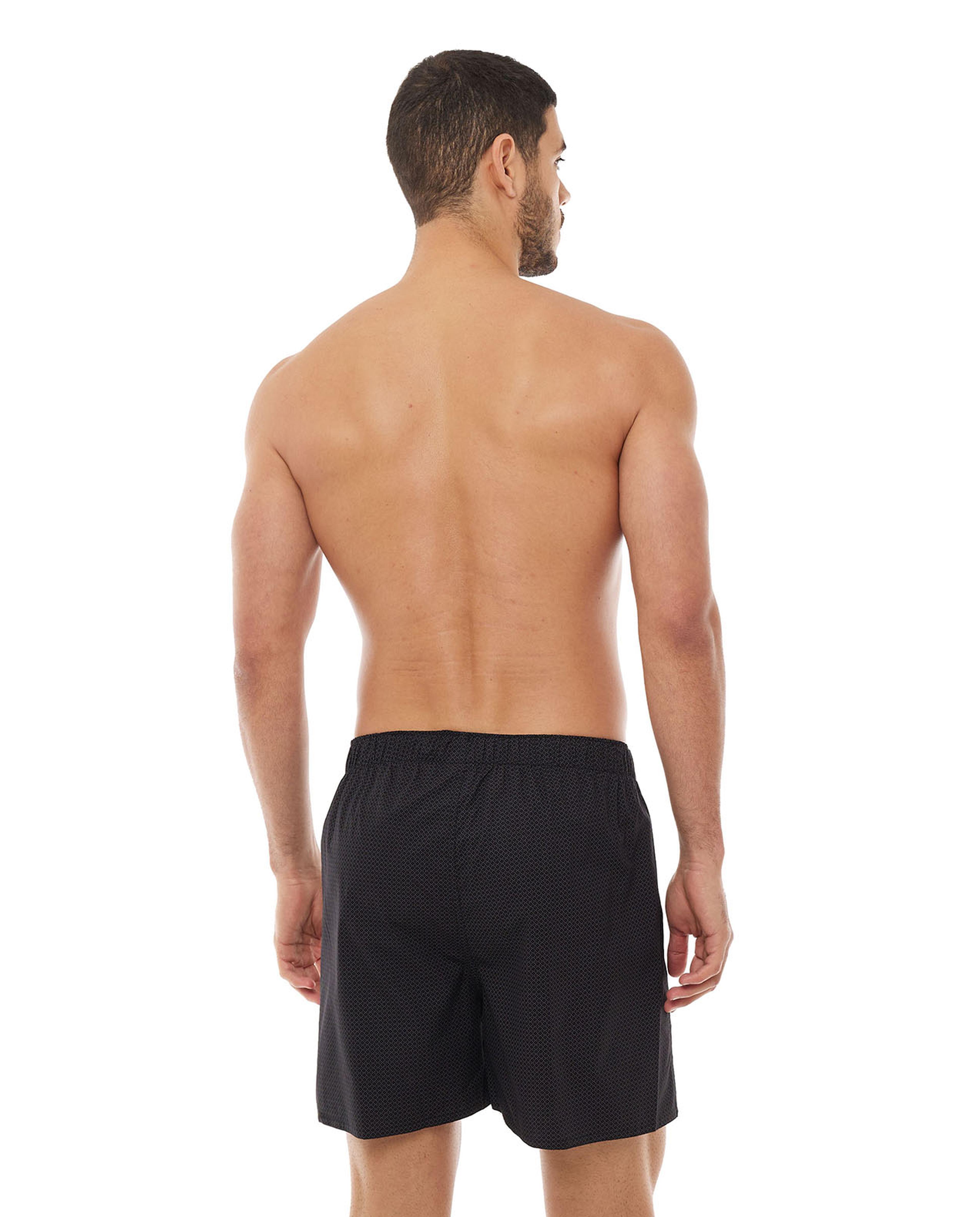 شورت بوكسر بطبعة وخصر مطاطي