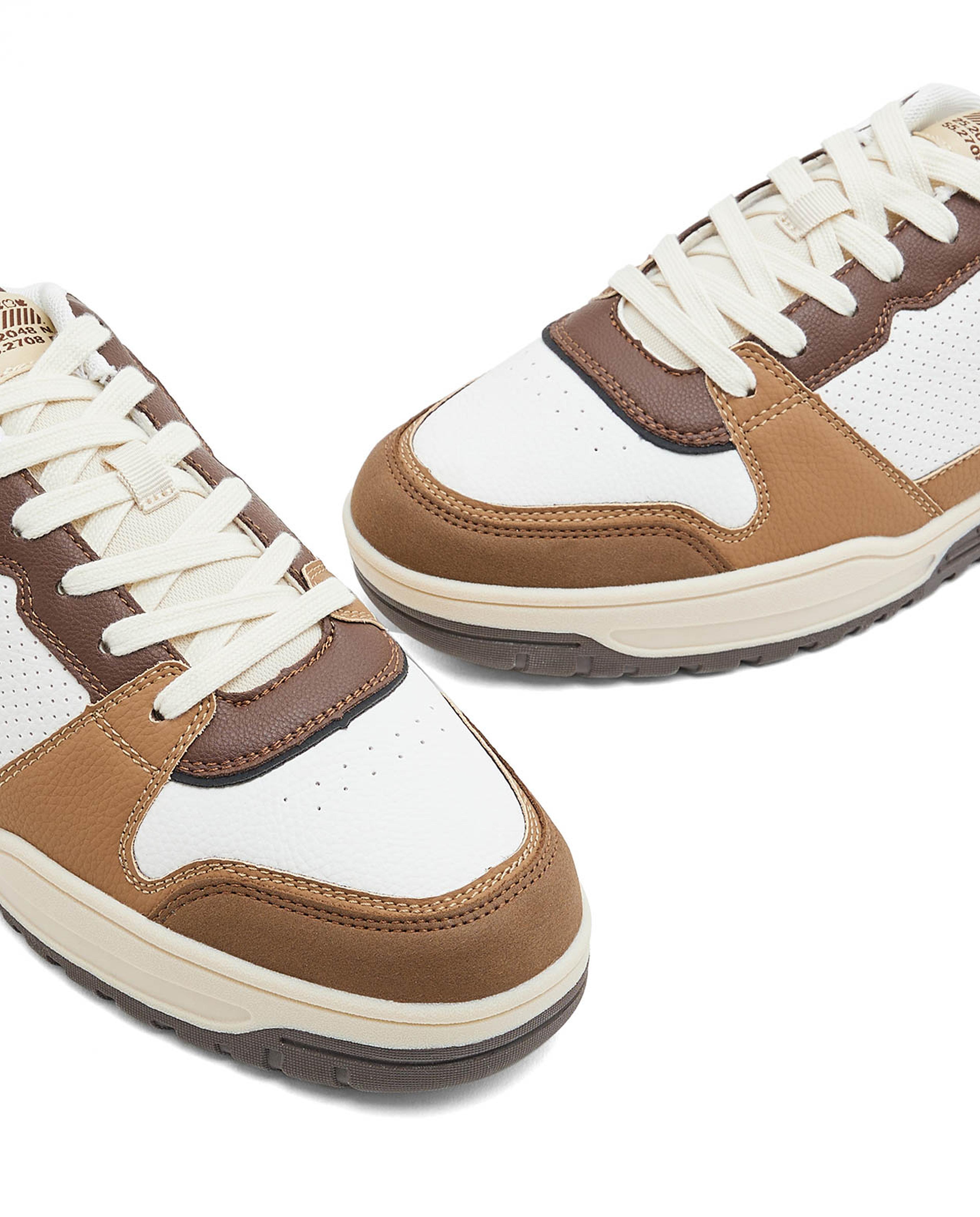 Color Block Low Top Sneakers