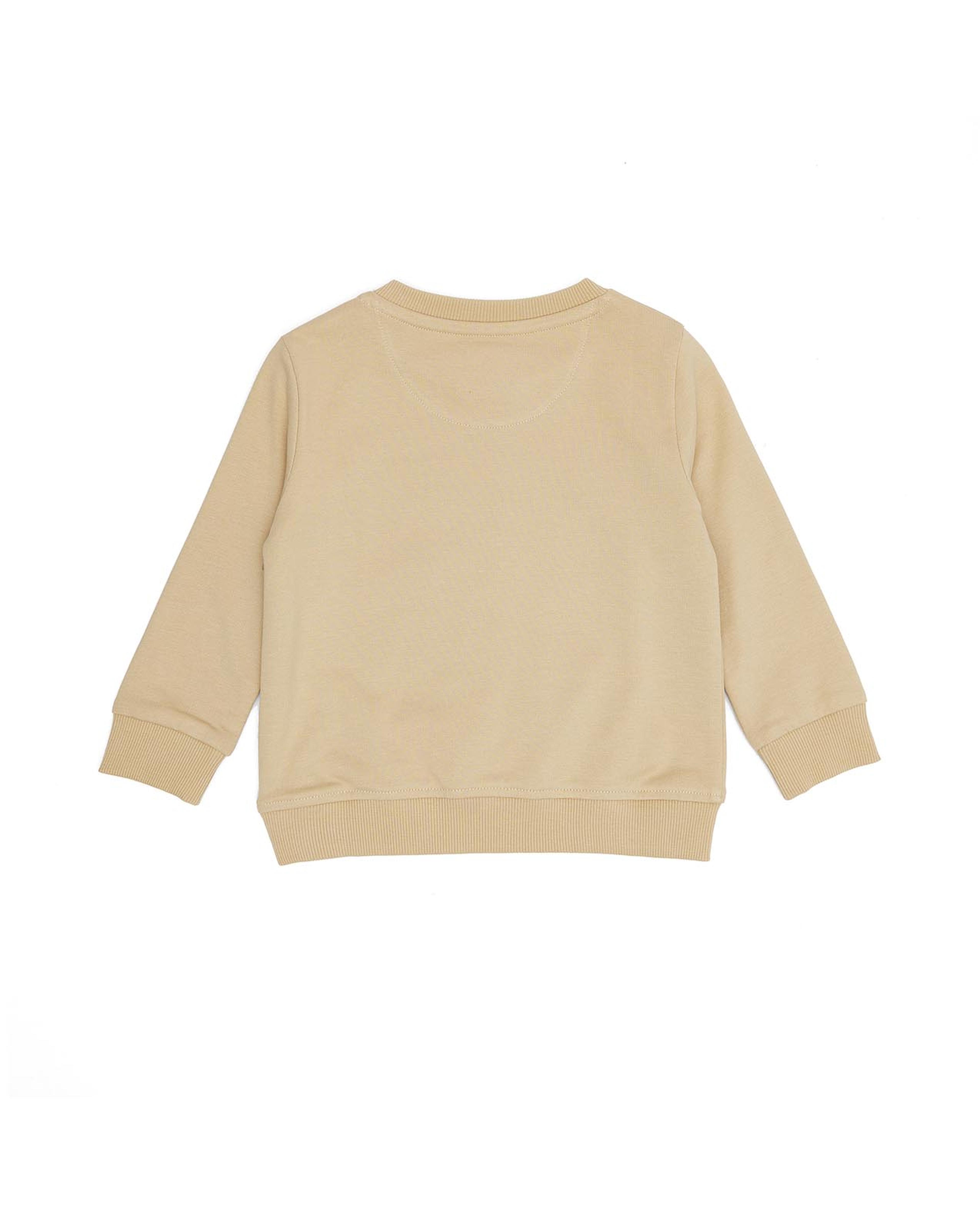 Printed Sweatshirt with Crew Neck and Long Sleeves