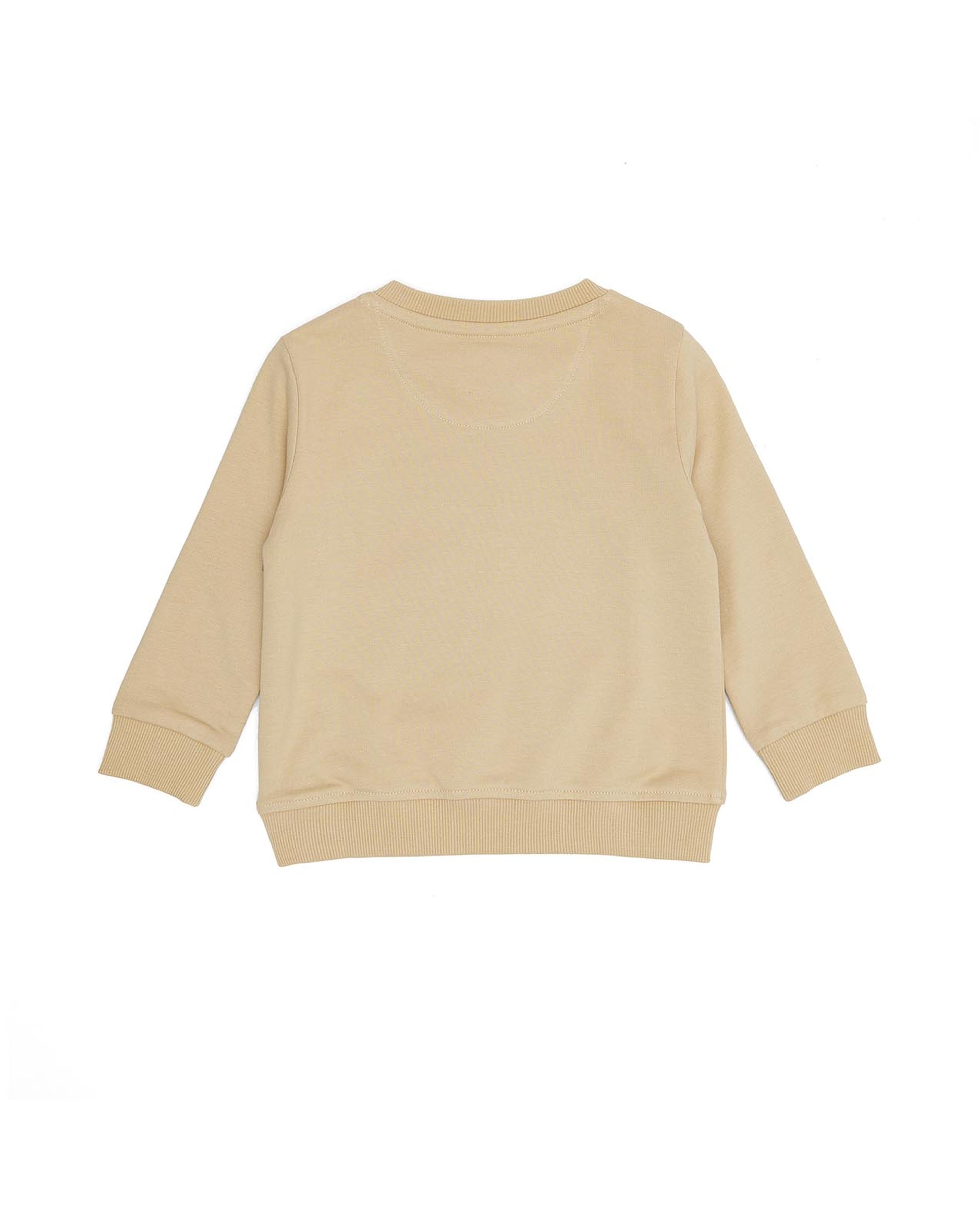 Printed Sweatshirt with Crew Neck and Long Sleeves