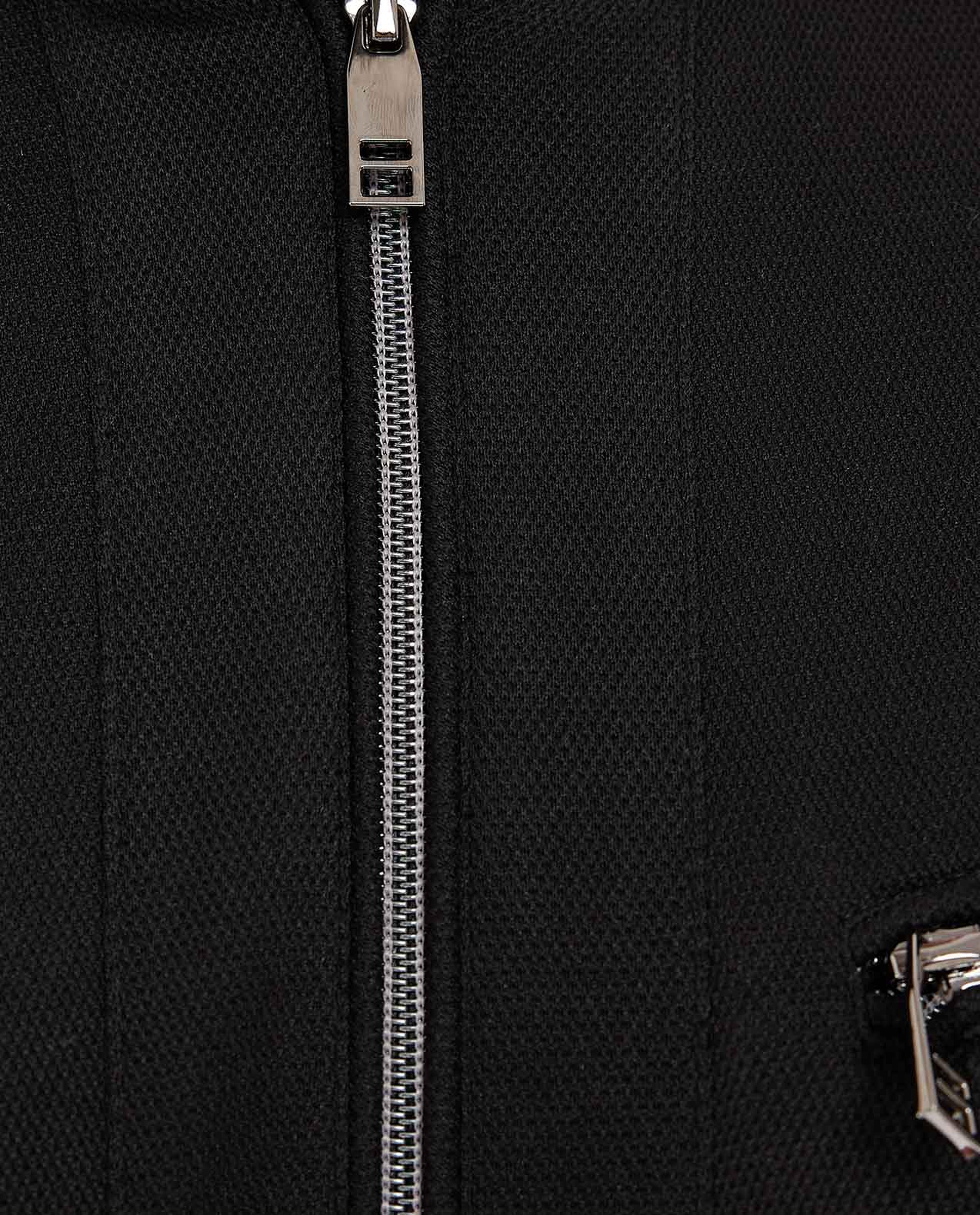 Solid Jacket with Zipper Closure