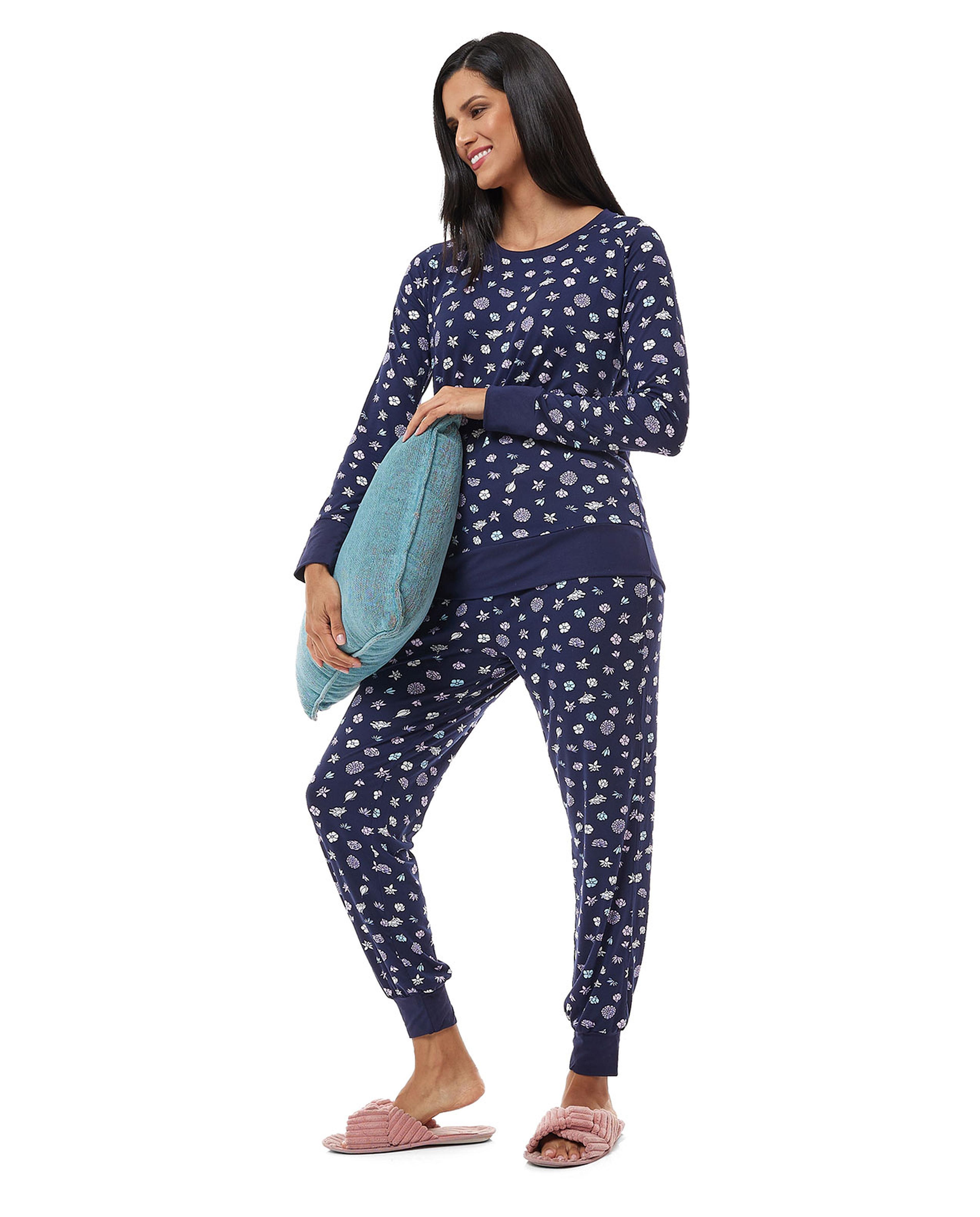 طقم بيجاما بطبعة