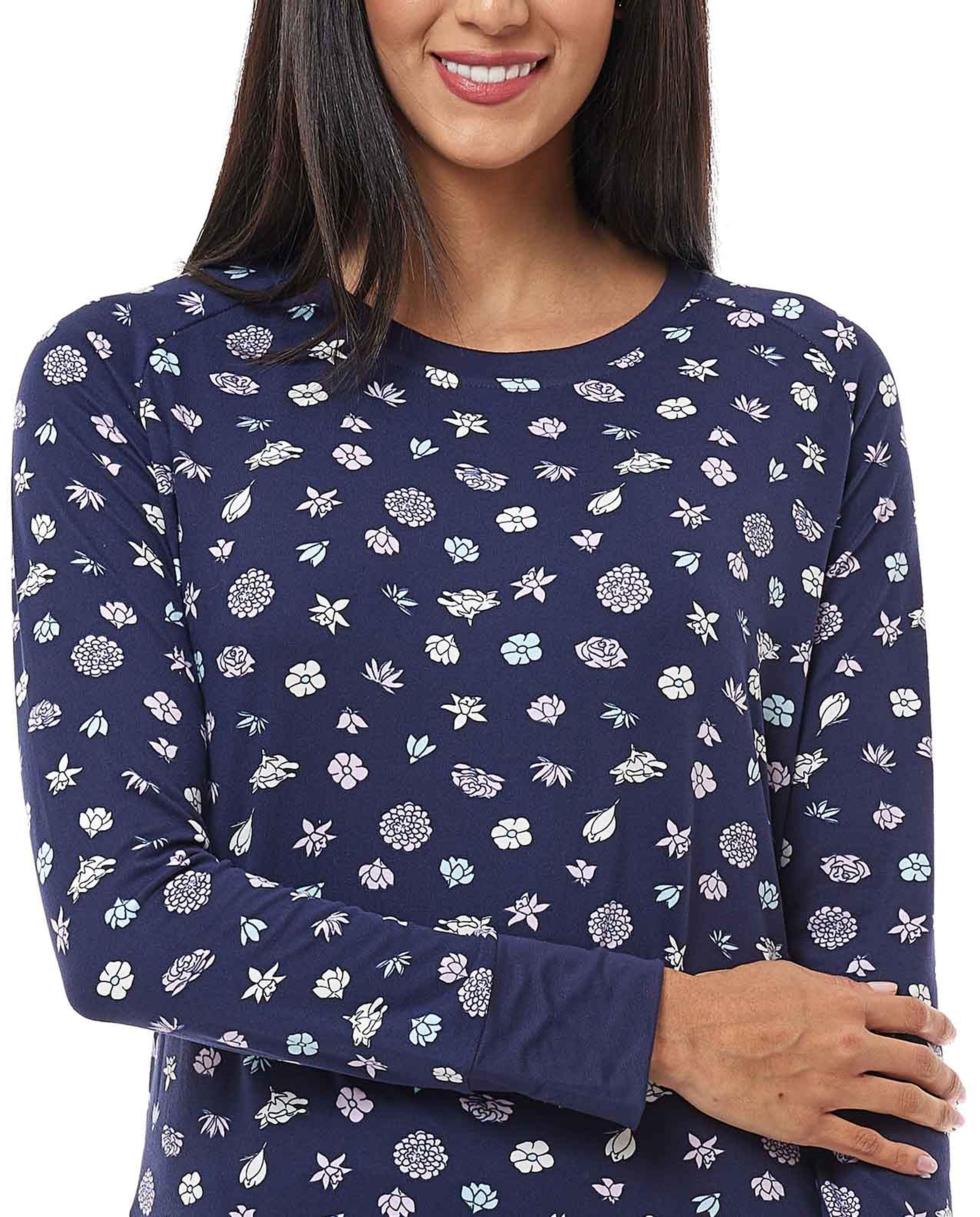 طقم بيجاما بطبعة