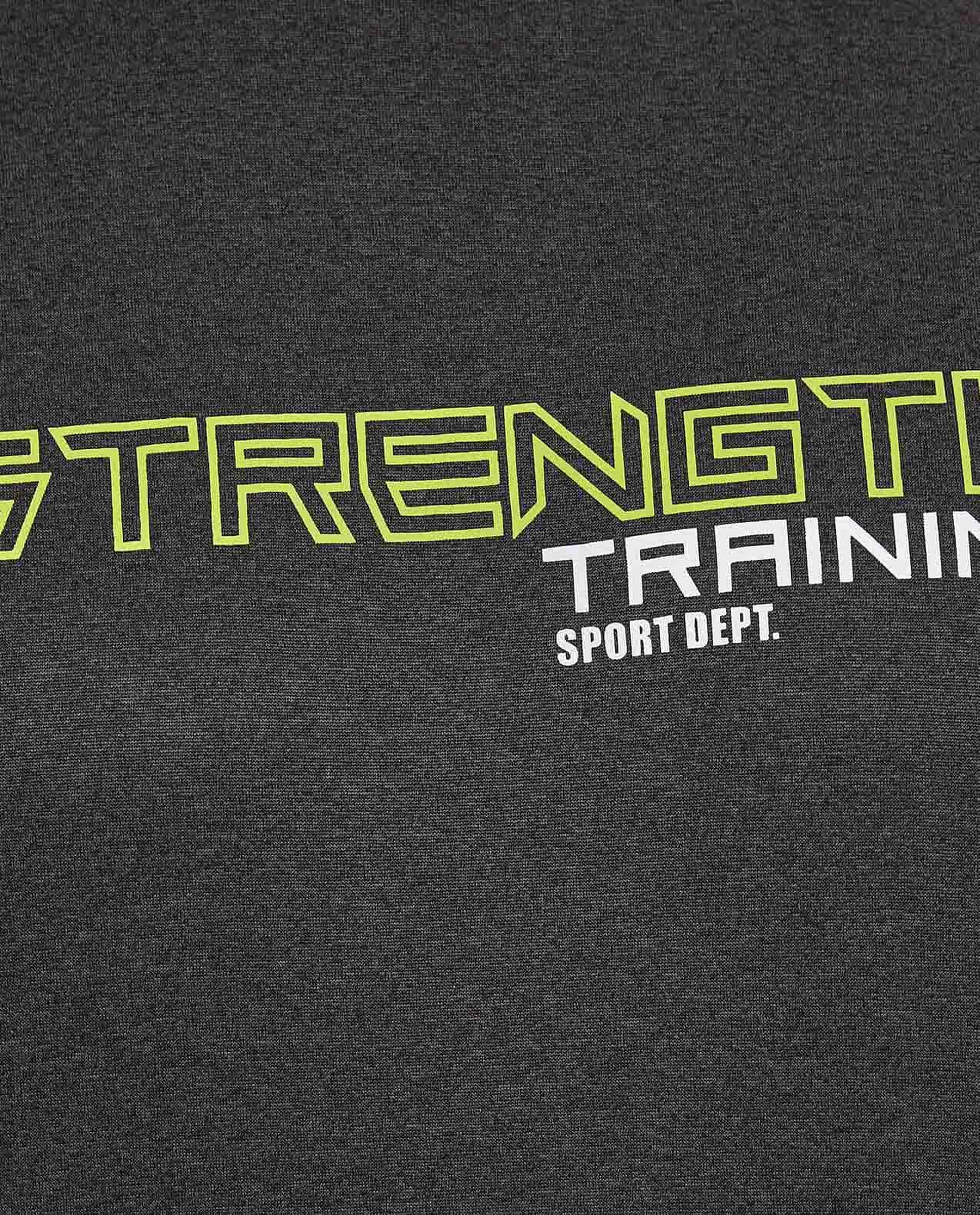 Printed Active T-Shirt with Crew Neck and Short Sleeves