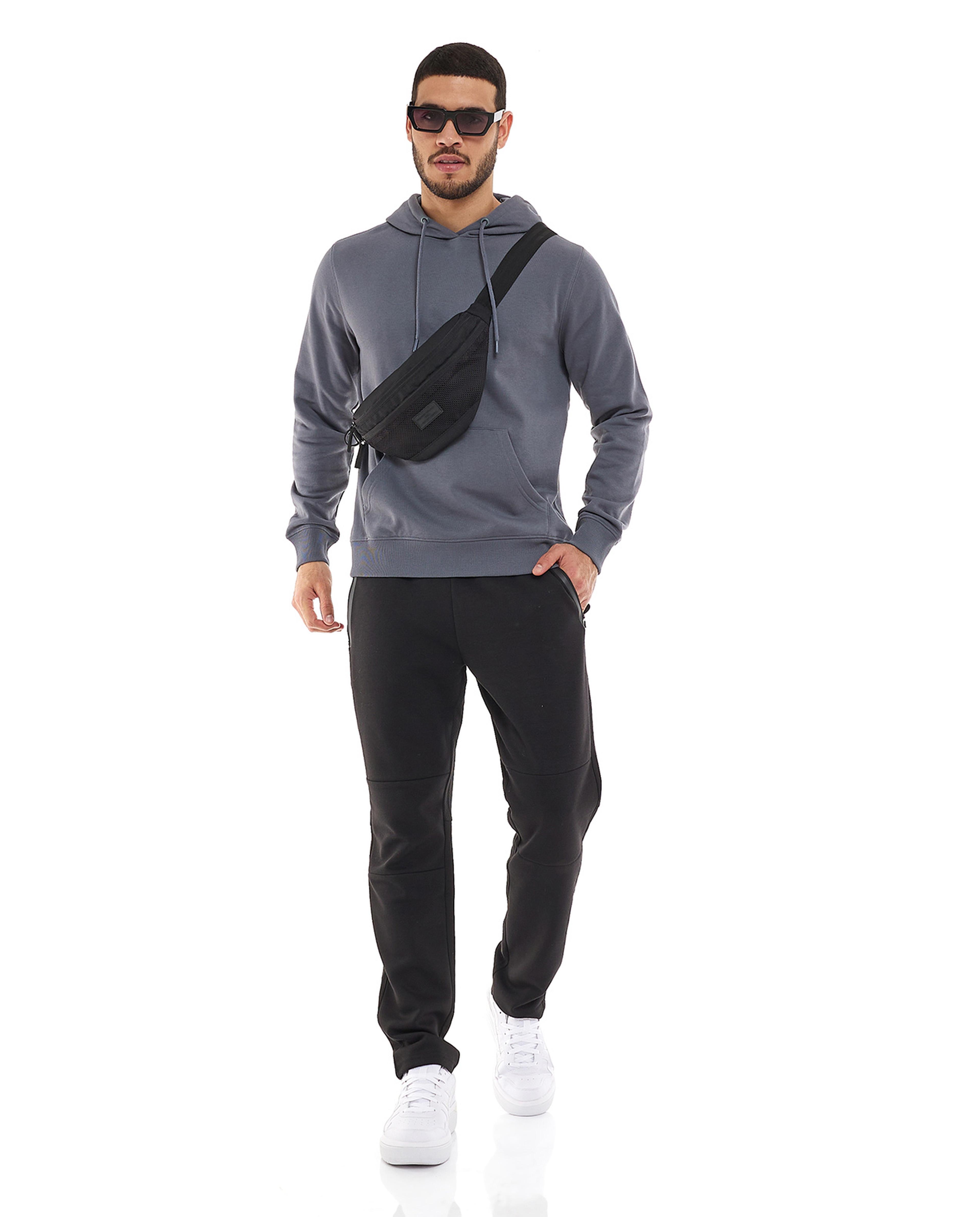 هودي سادة بأكمام طويلة