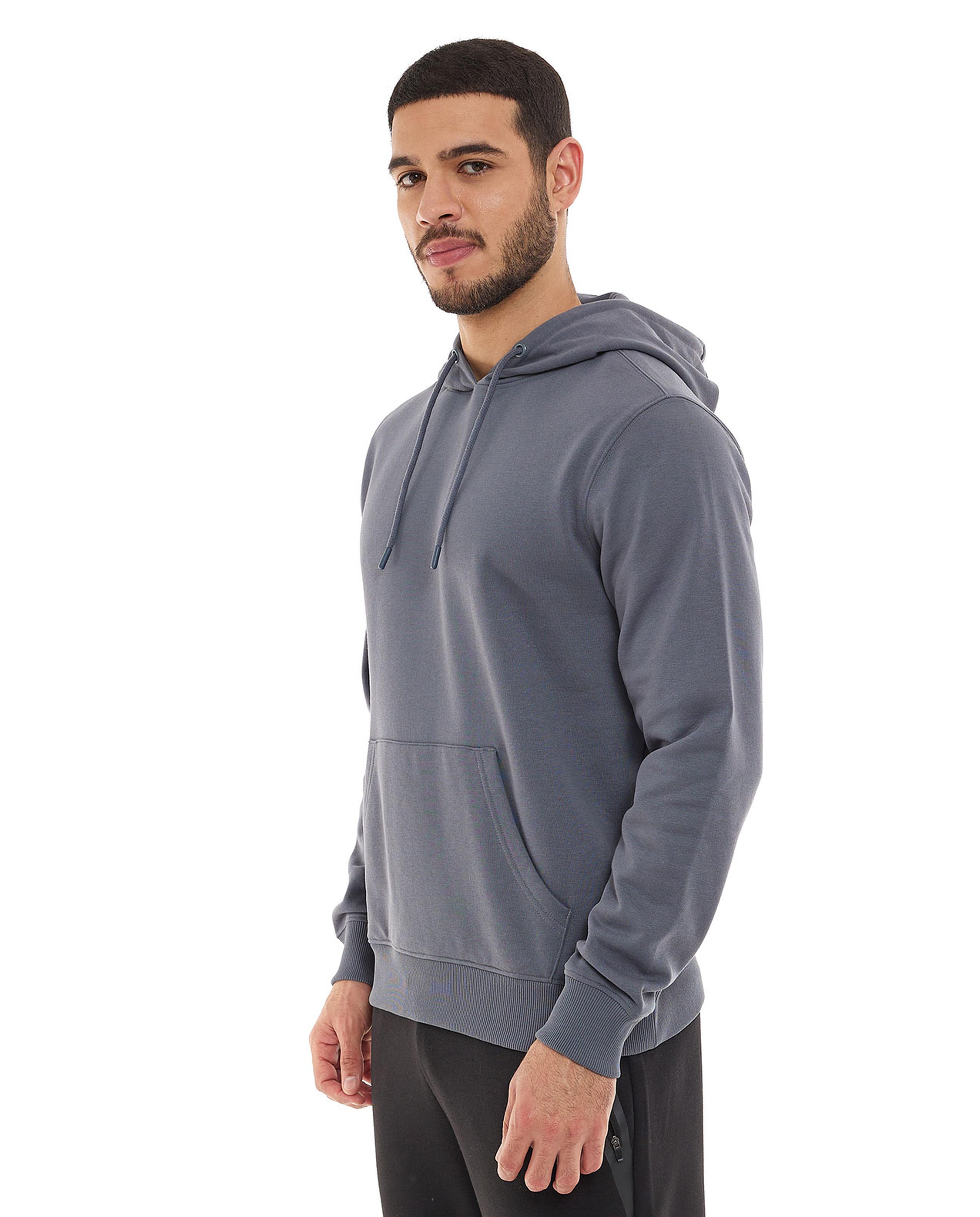 هودي سادة بأكمام طويلة