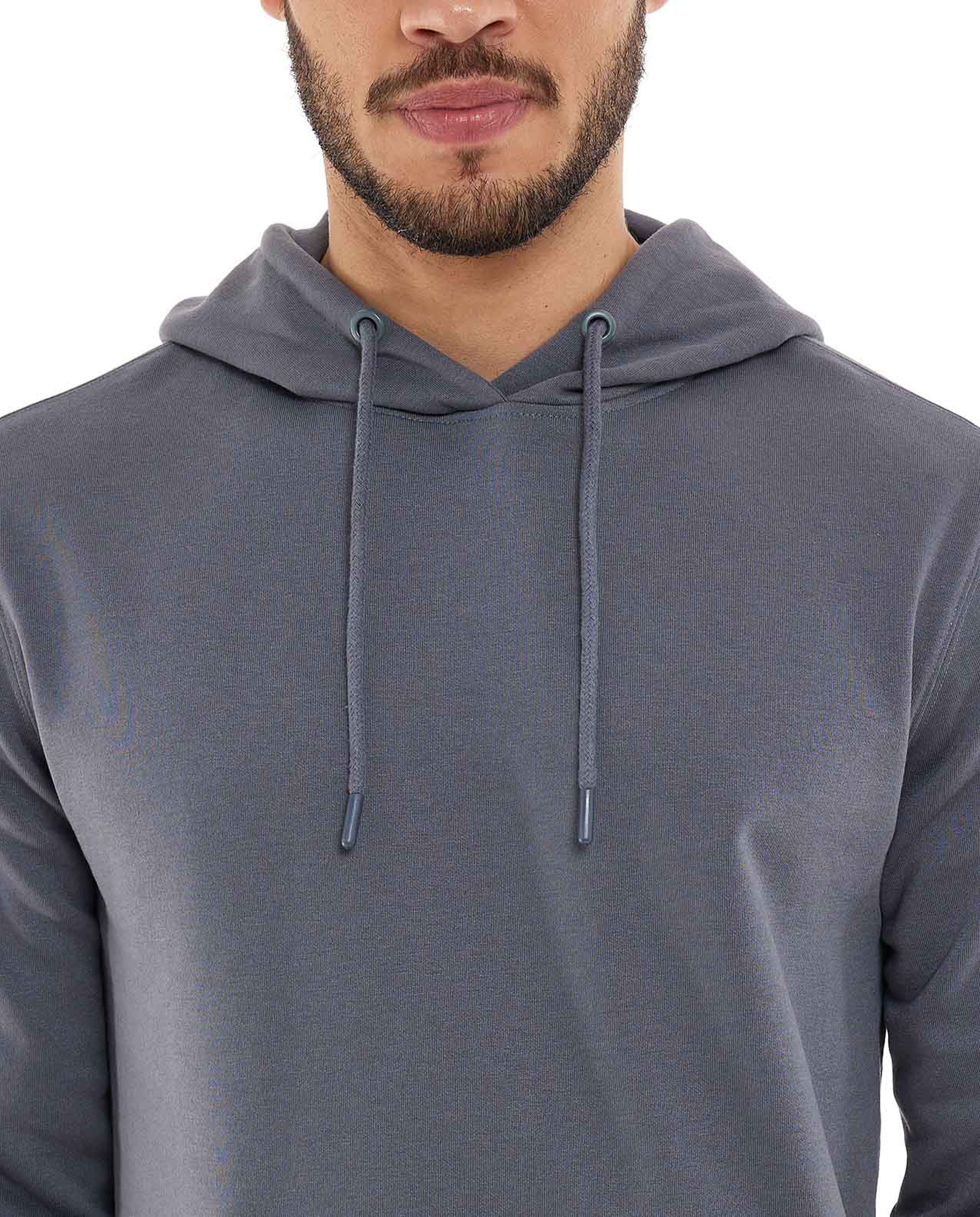 هودي سادة بأكمام طويلة