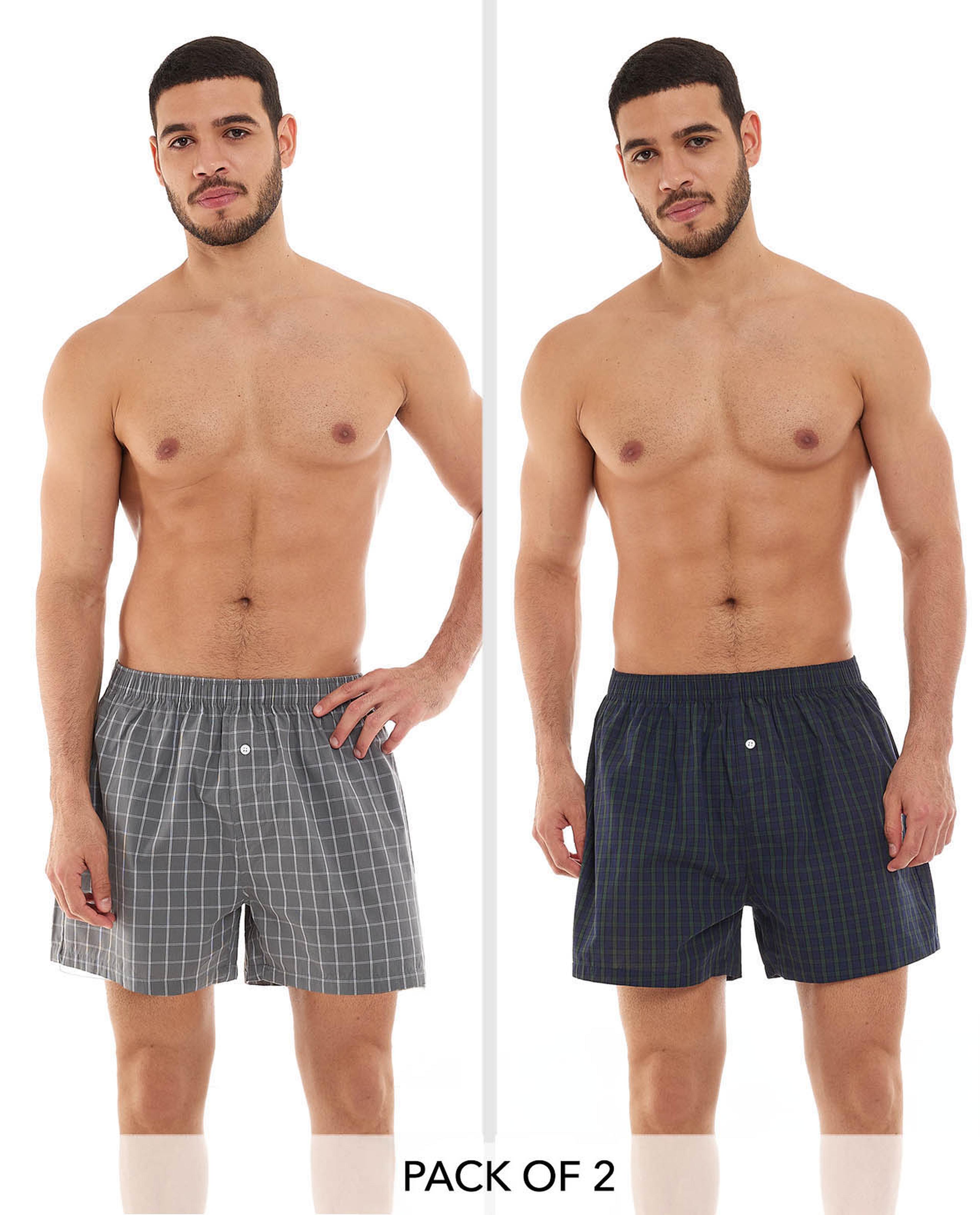 2 Pack Assorted Boxers