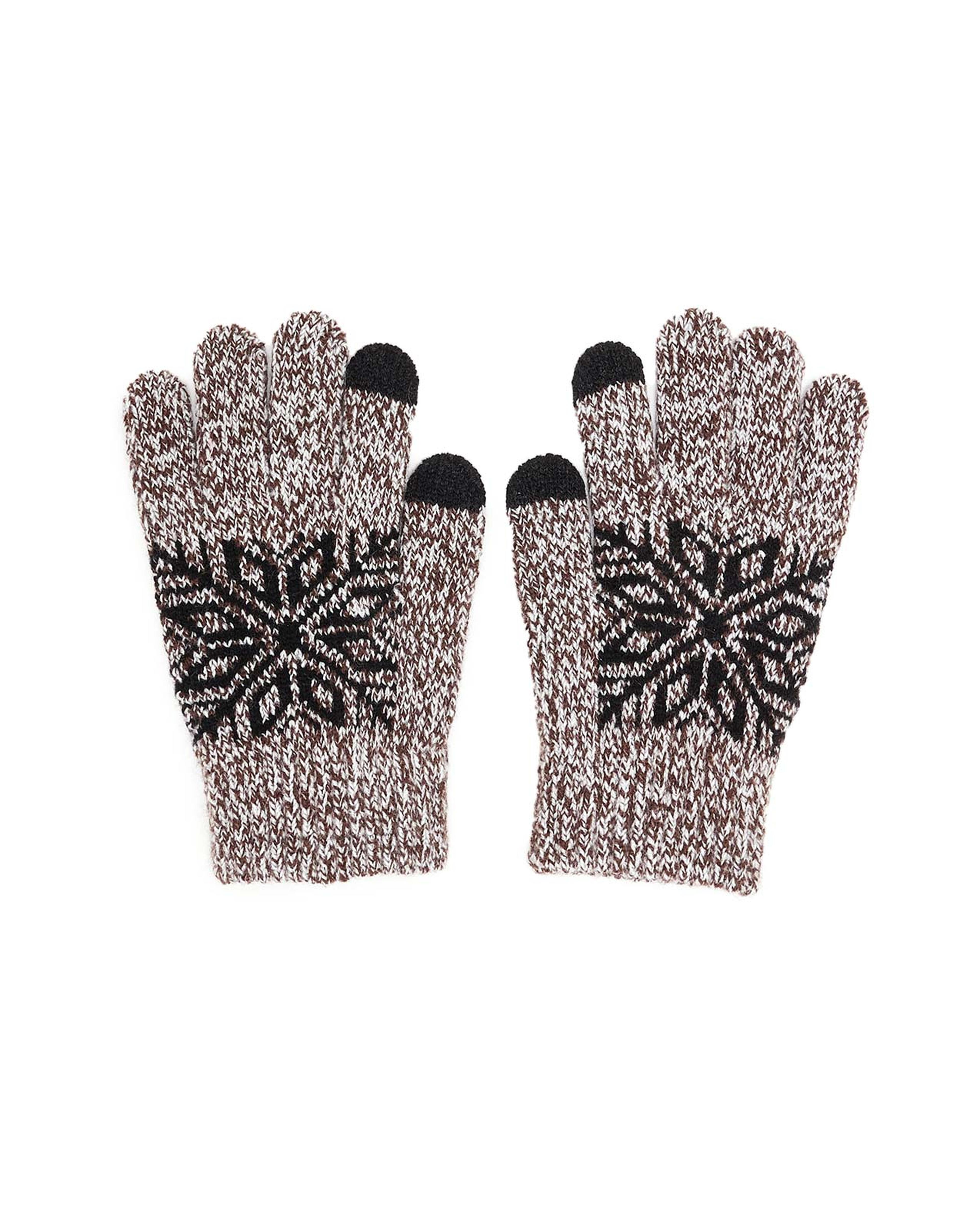 Patterned Knit Gloves