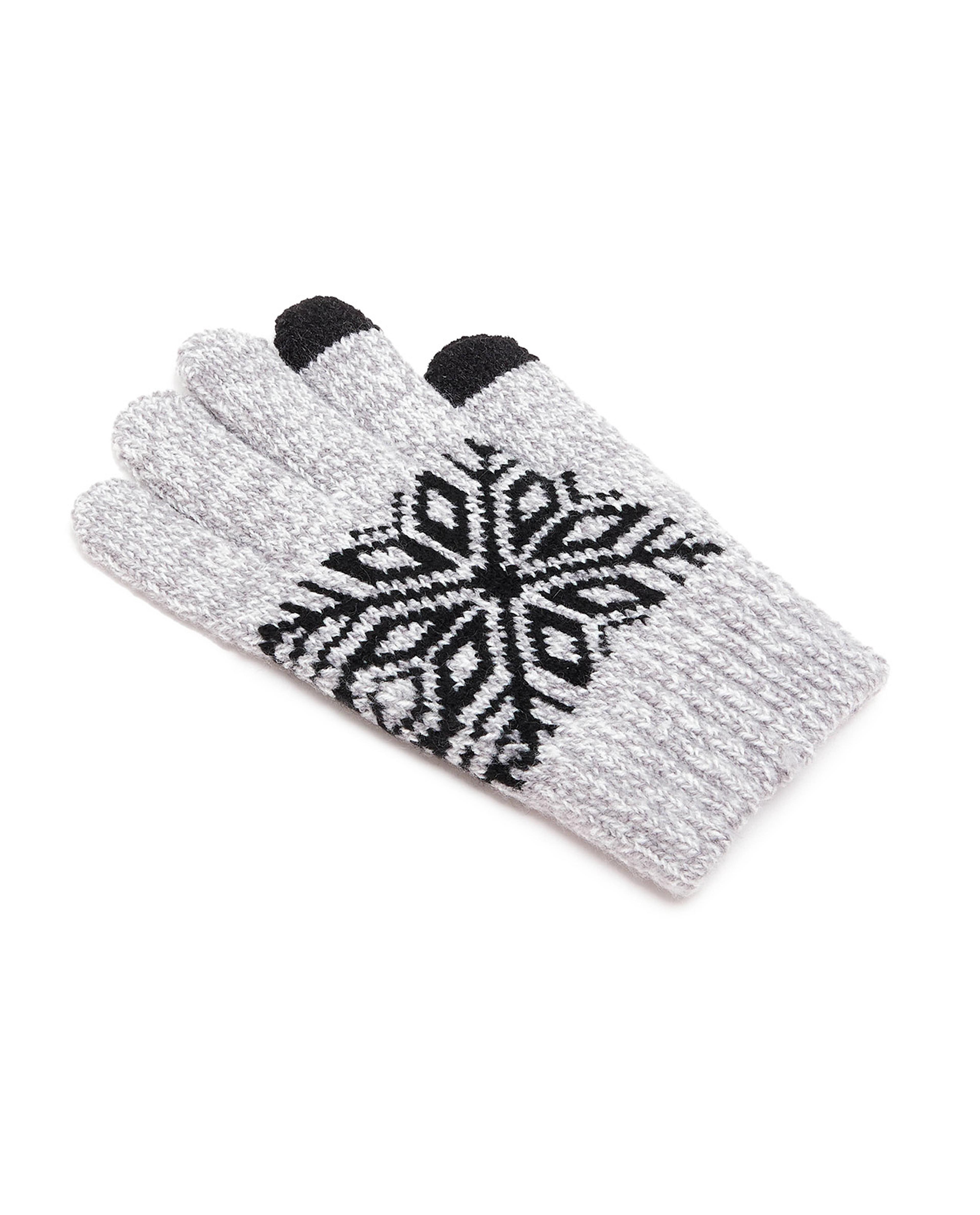 قفازات محبوكة منقوشة