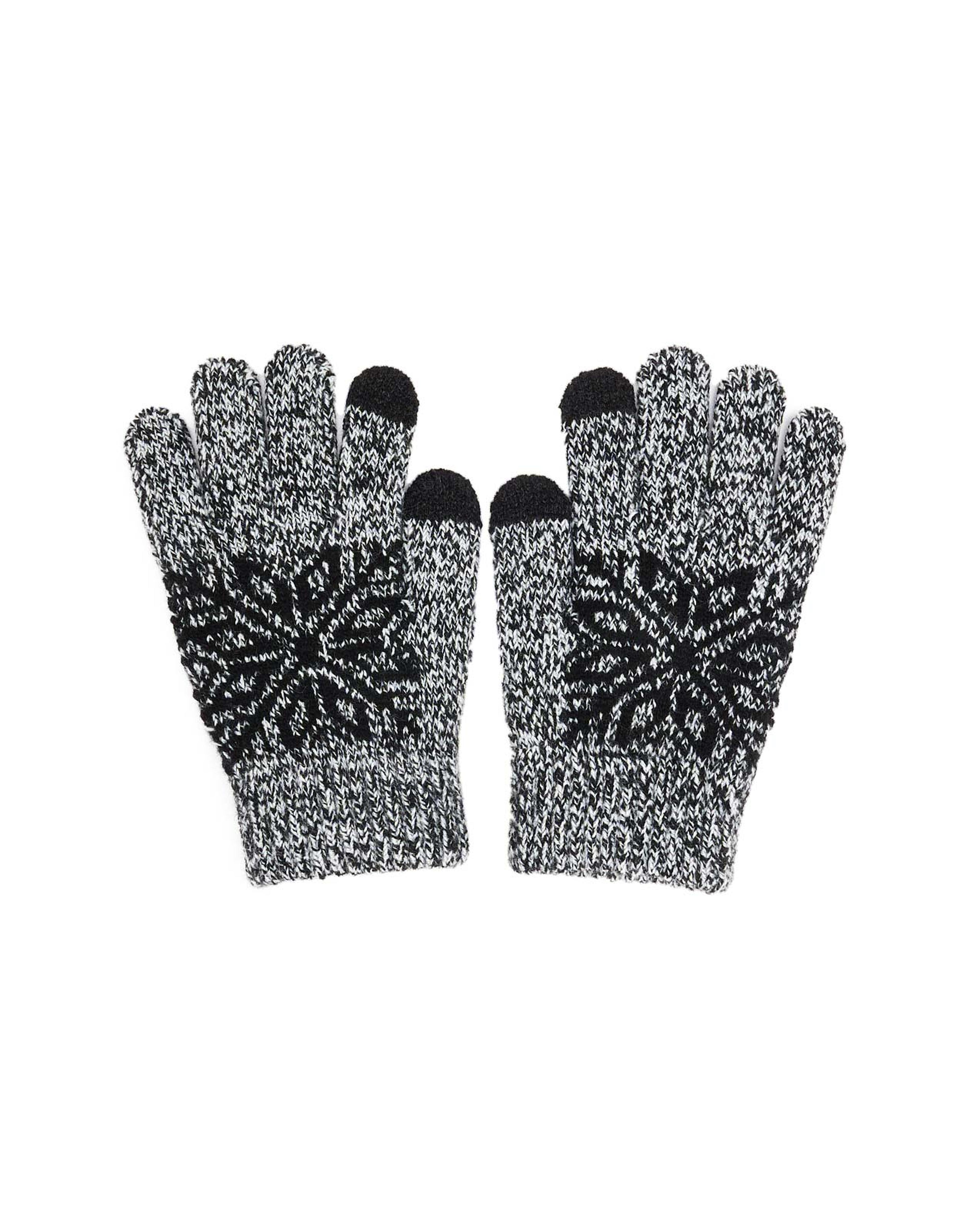 Patterned Knit Gloves