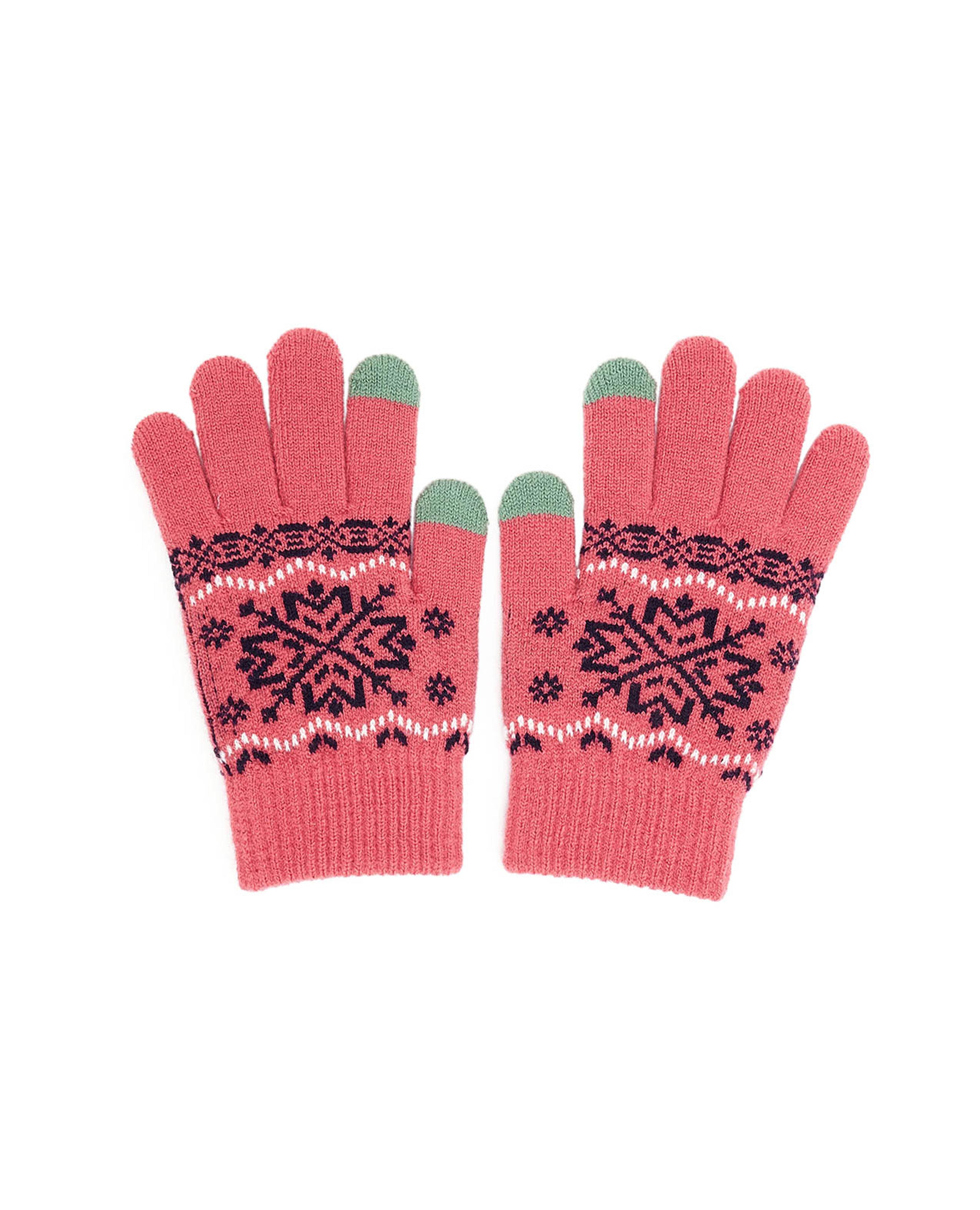 Patterned Knit Gloves