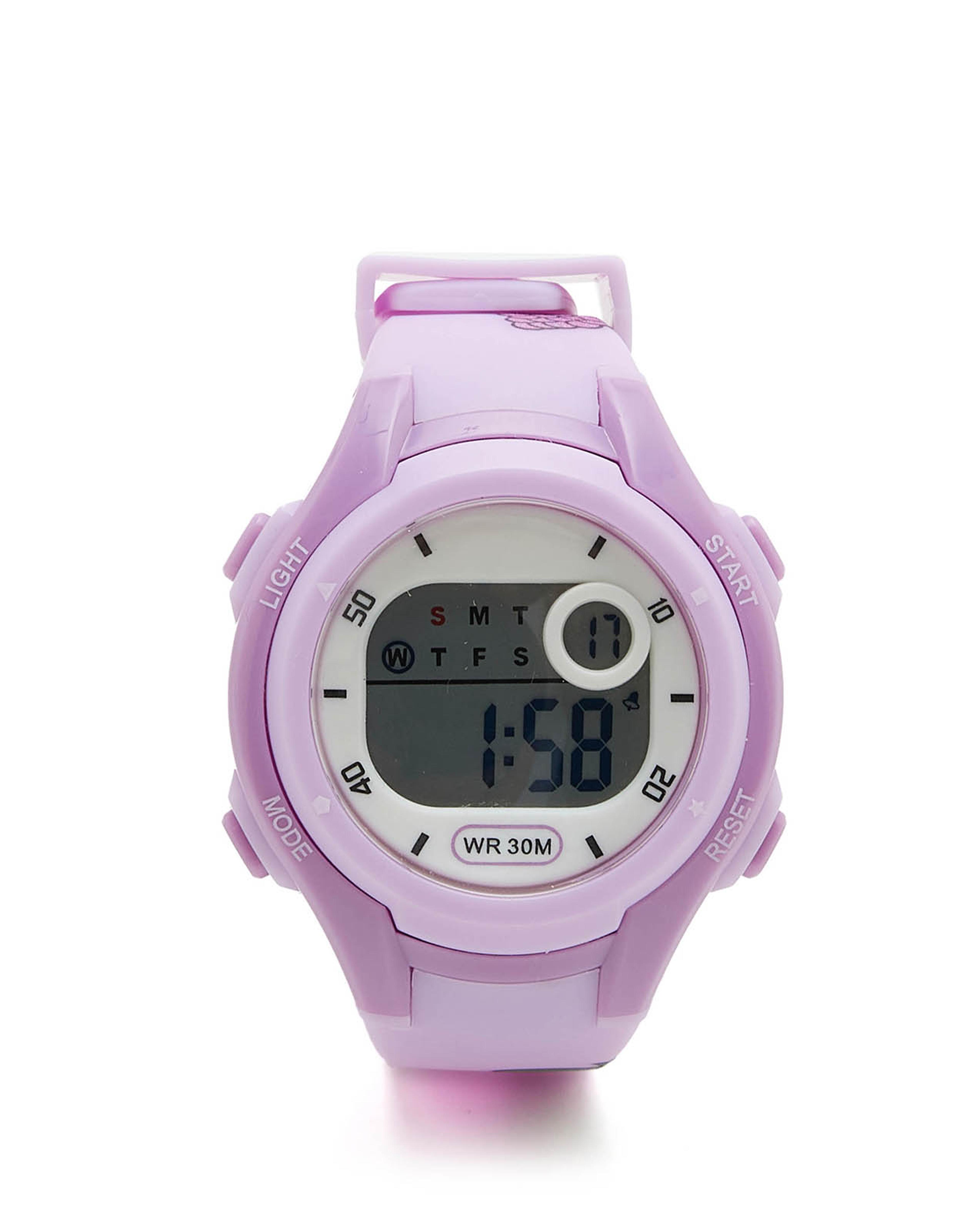 ساعة رقمية بإبزيم