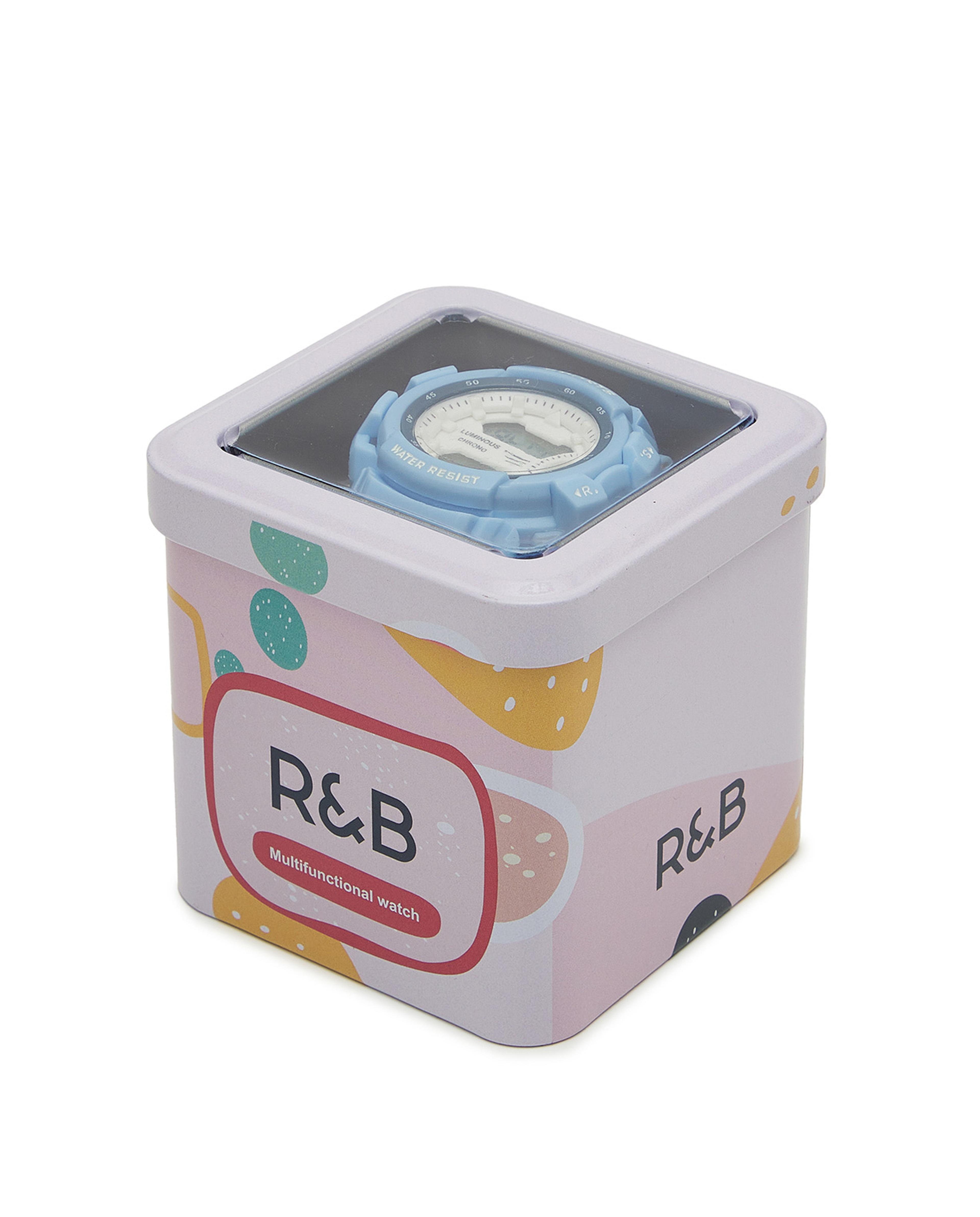 Digital Watch with Buckle Strap