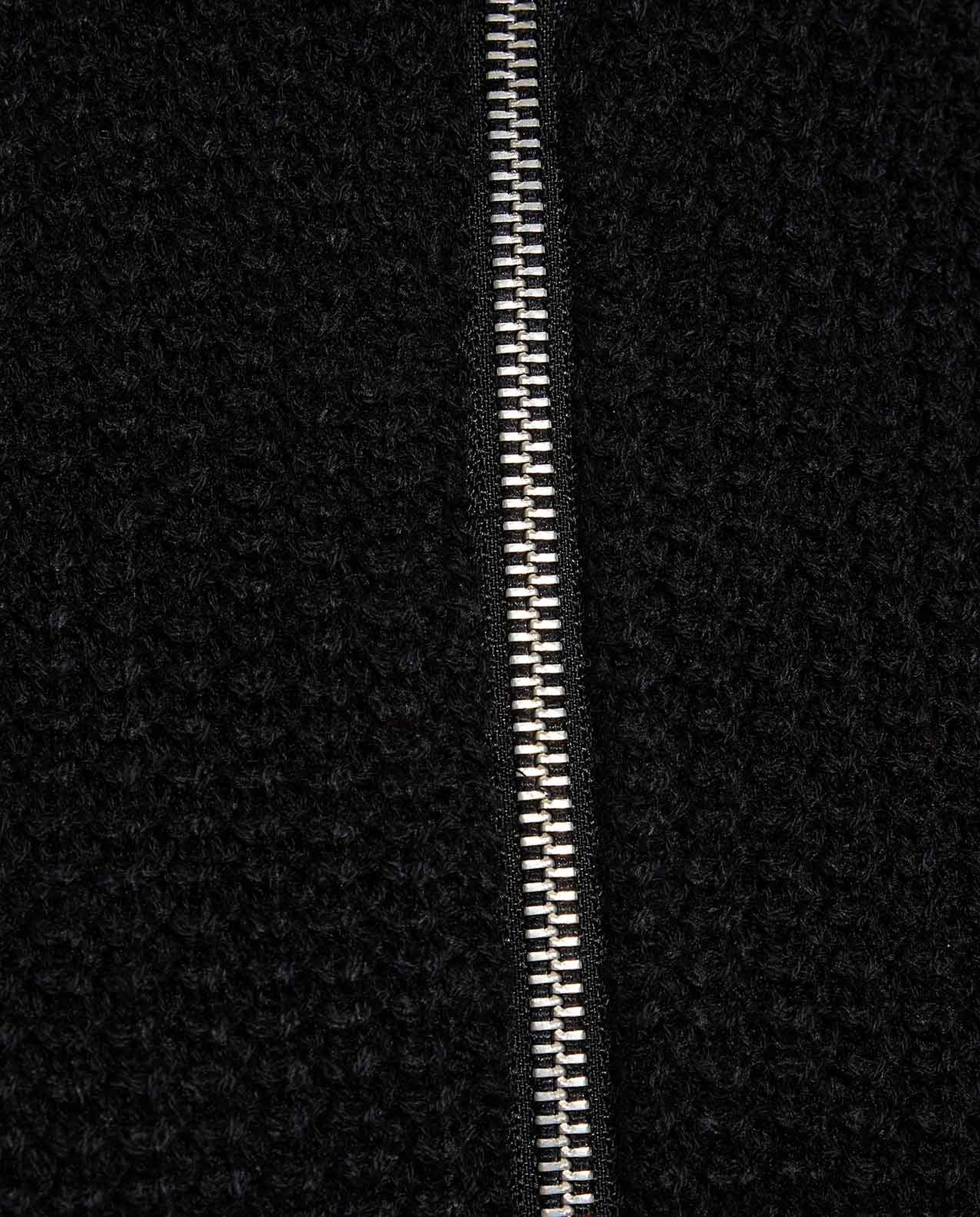 Knitted Sweater with Zipper Closure