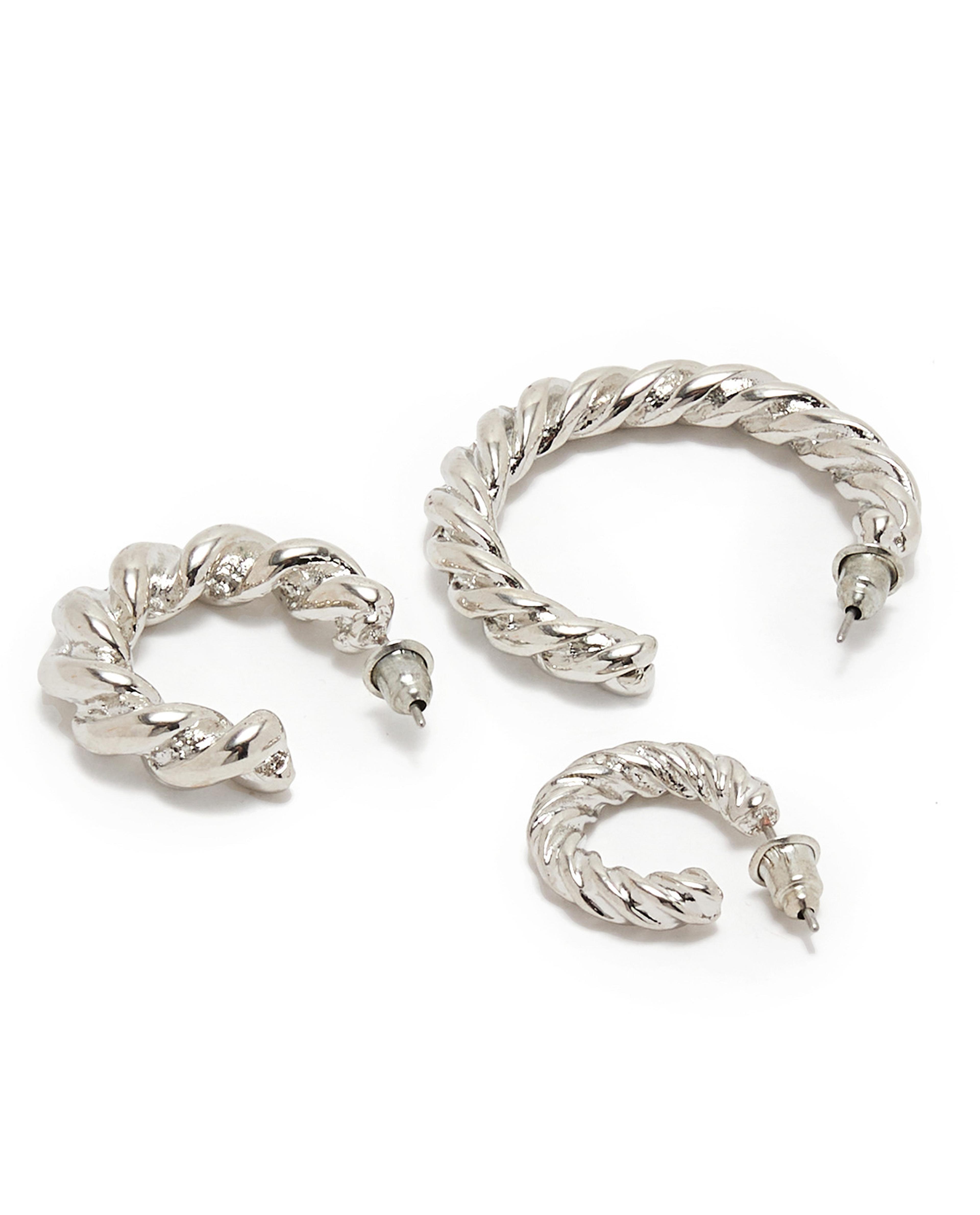 أقراط نصف دائرة - 3 قطع