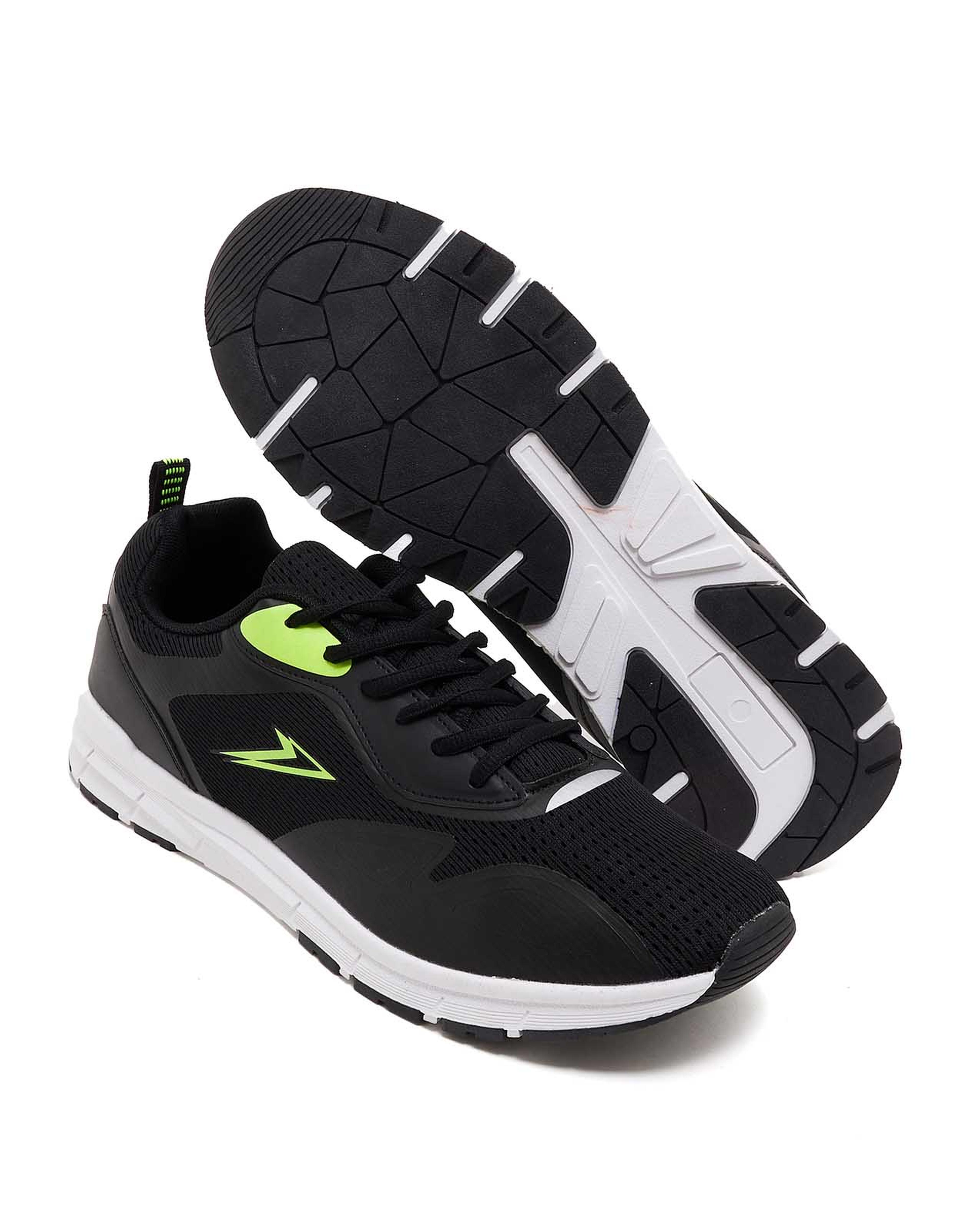 Mesh Lace-Up Running Shoes