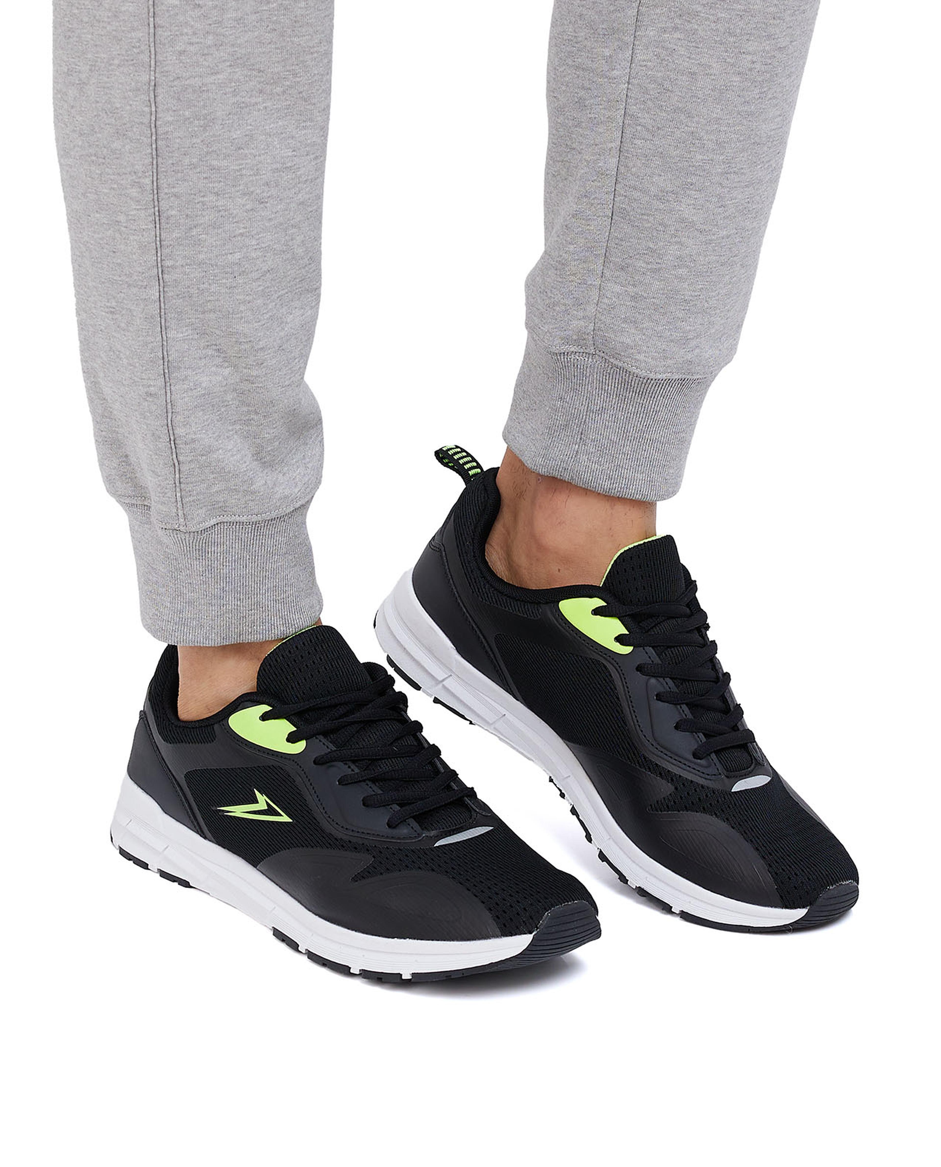 Mesh Lace-Up Running Shoes