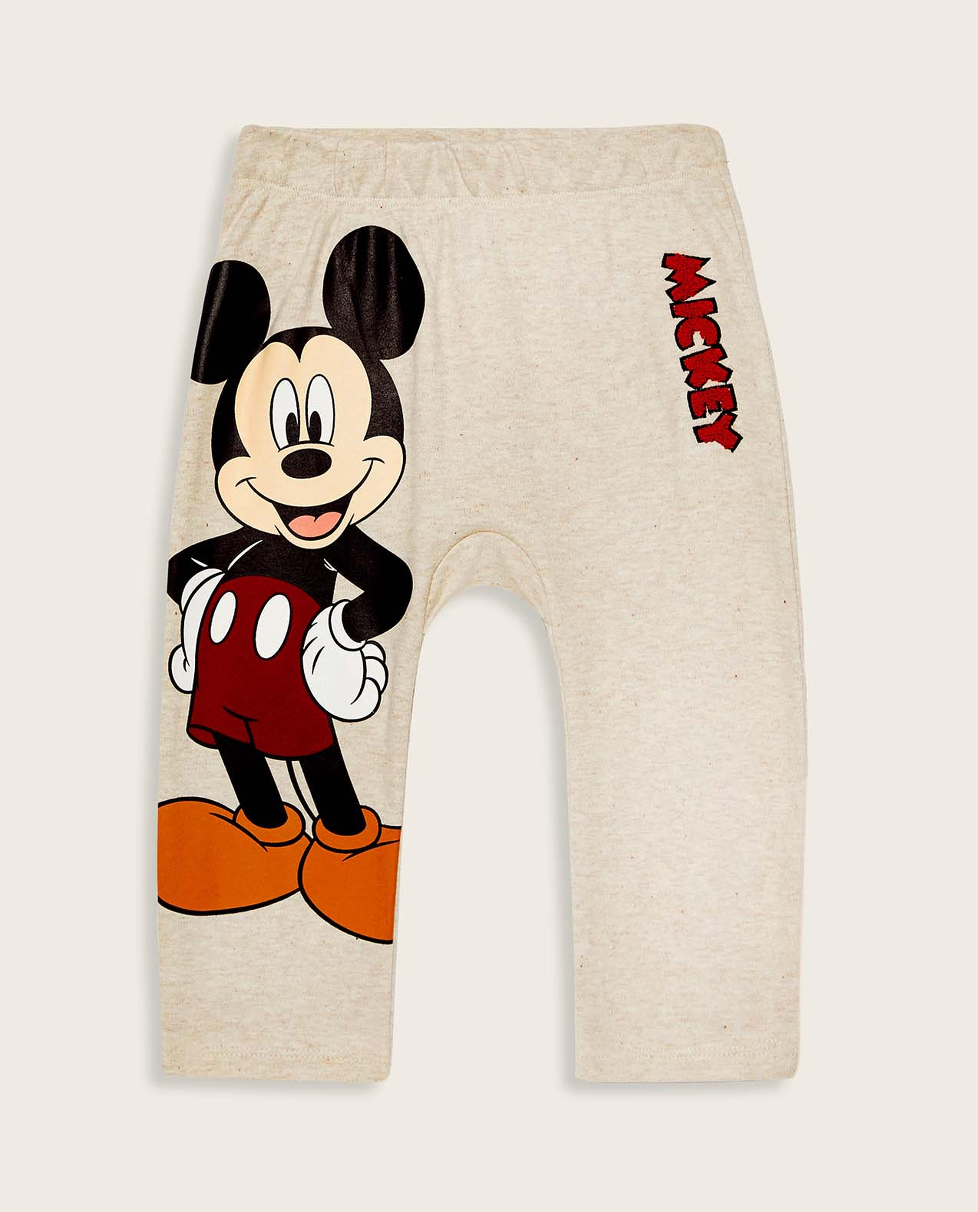 Mickey Mouse Print T-Shirt Clothing Set