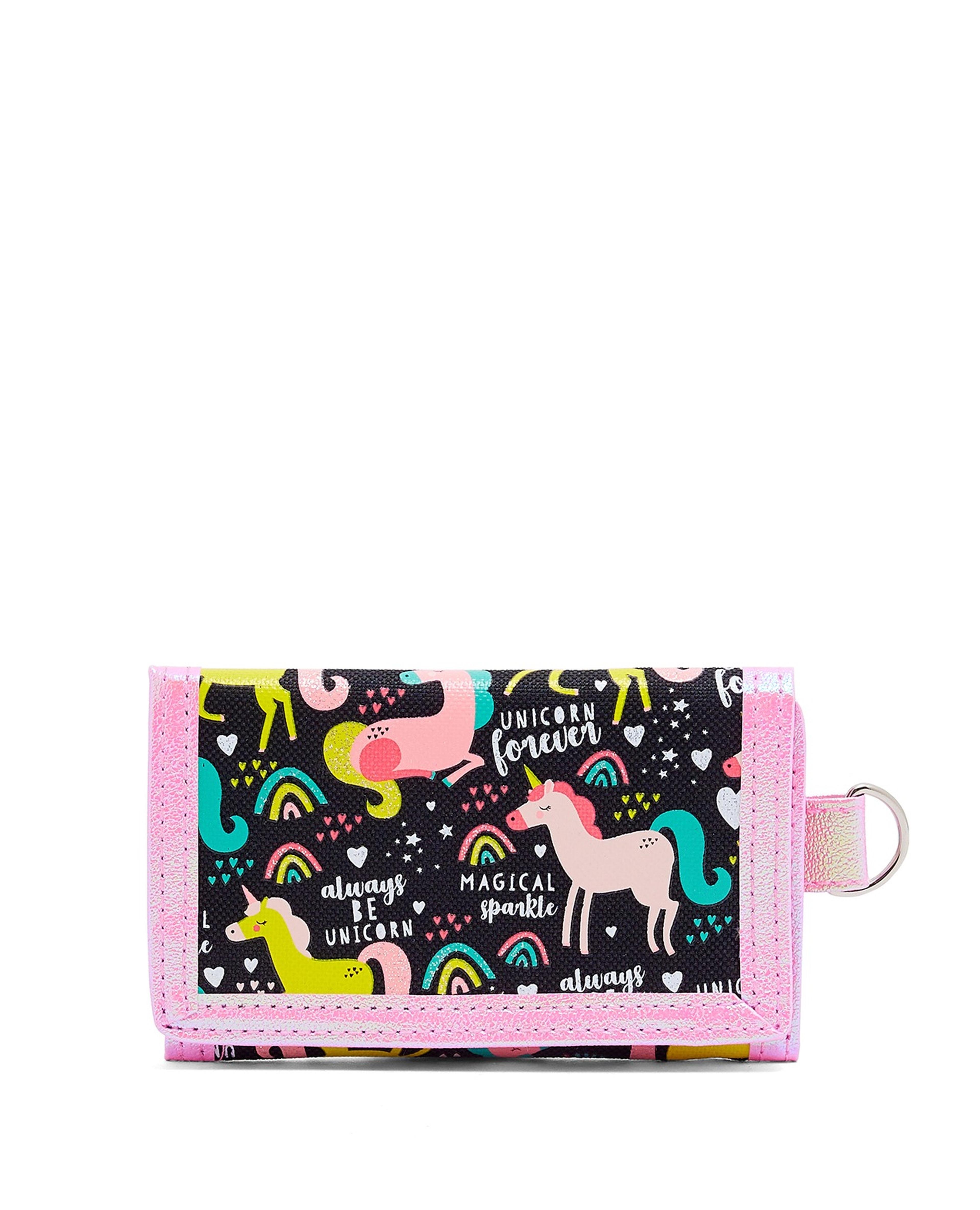 Unicorn Print Flap Wallet