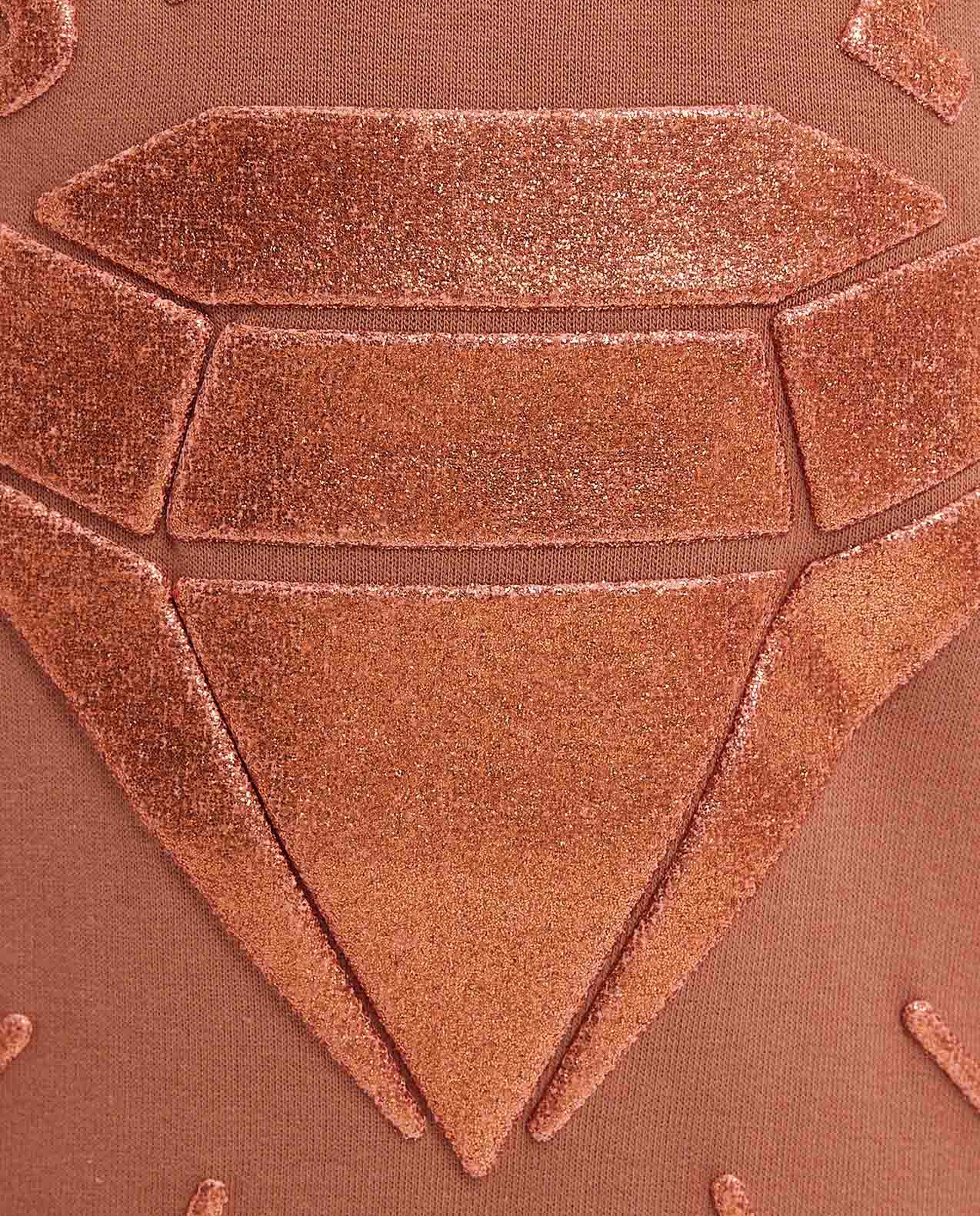 سويتشيرت بطبعة مع ياقة دائرية وأكمام طويلة