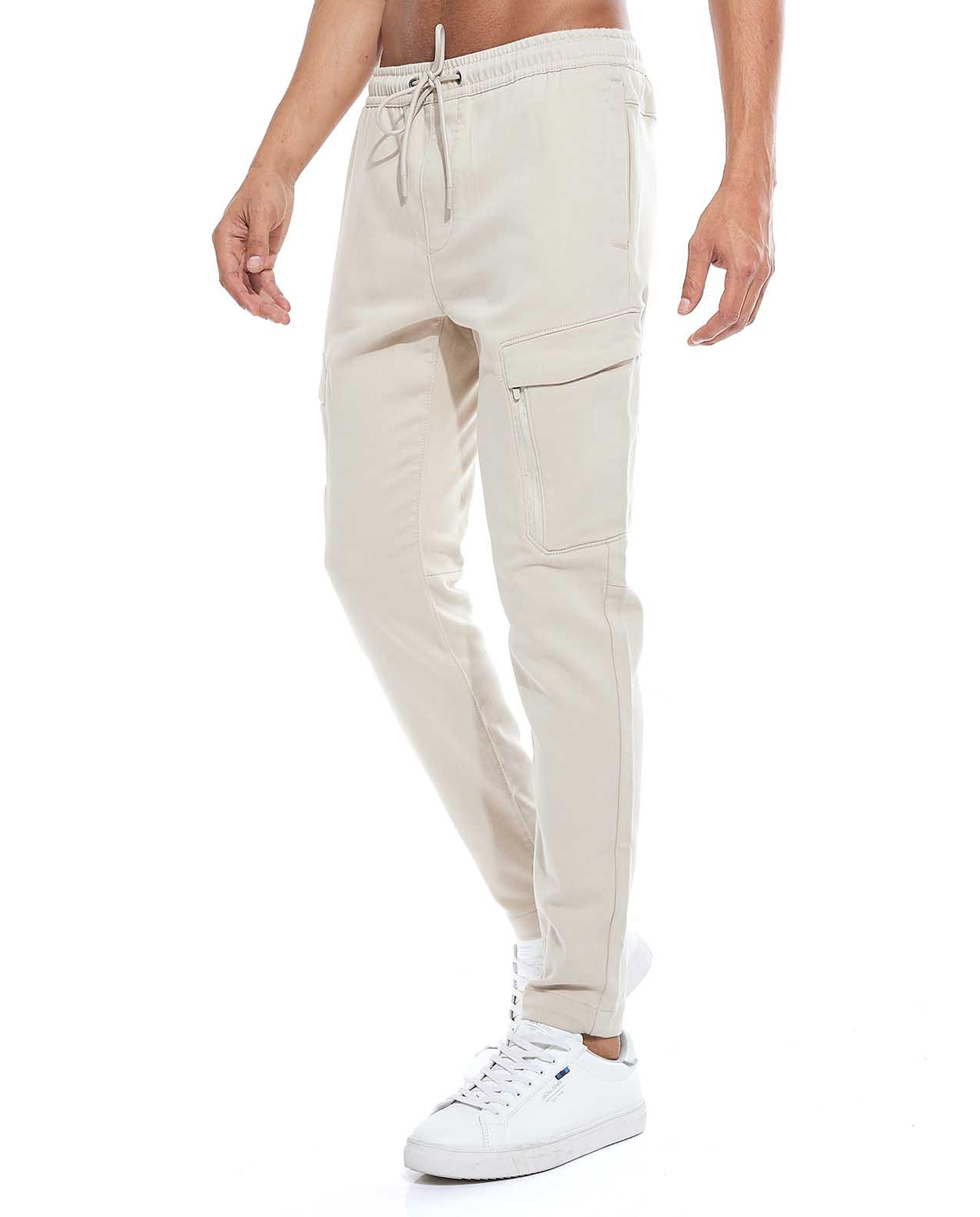 بنطال سادة برباط خصر