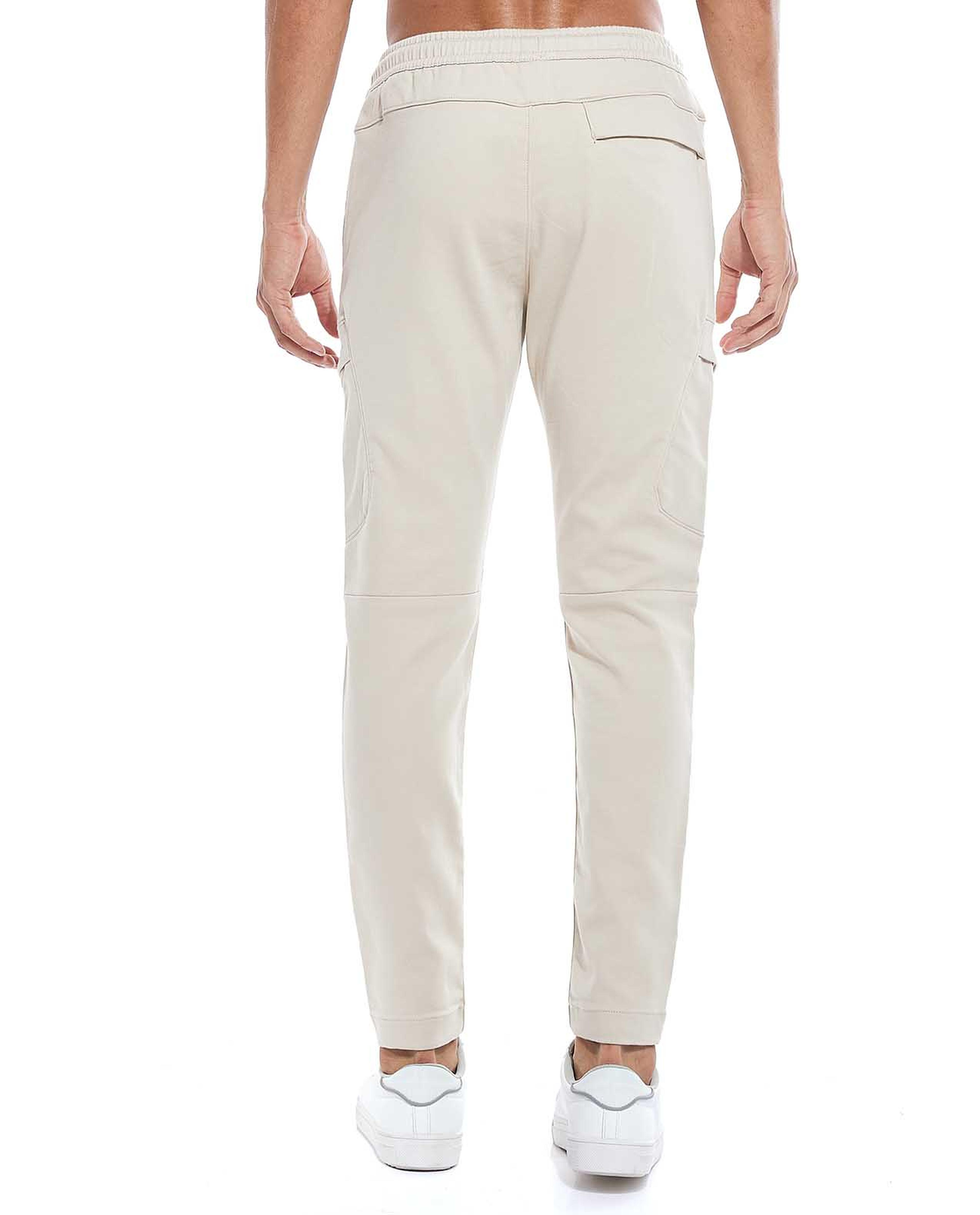 بنطال سادة برباط خصر