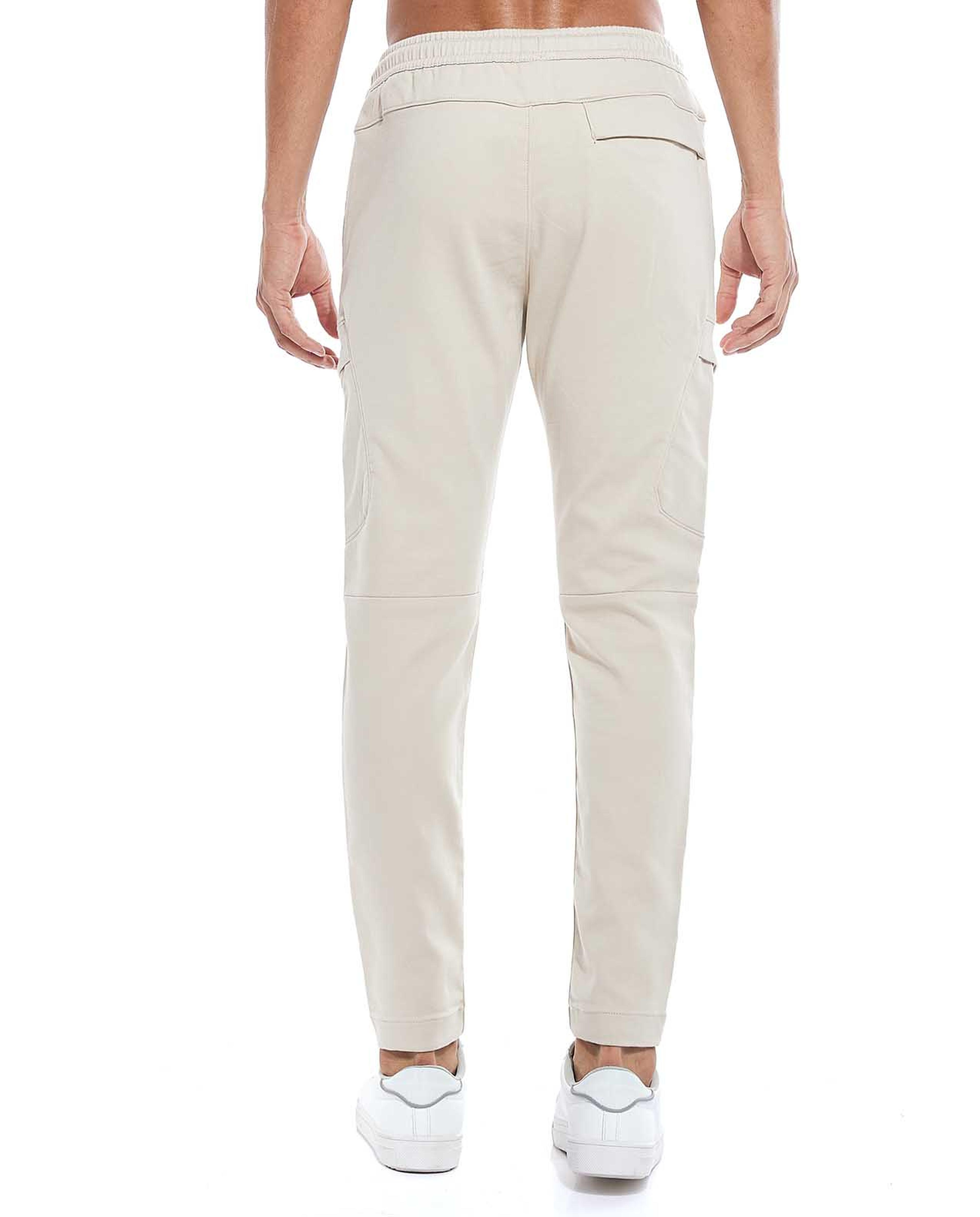 بنطال سادة برباط خصر