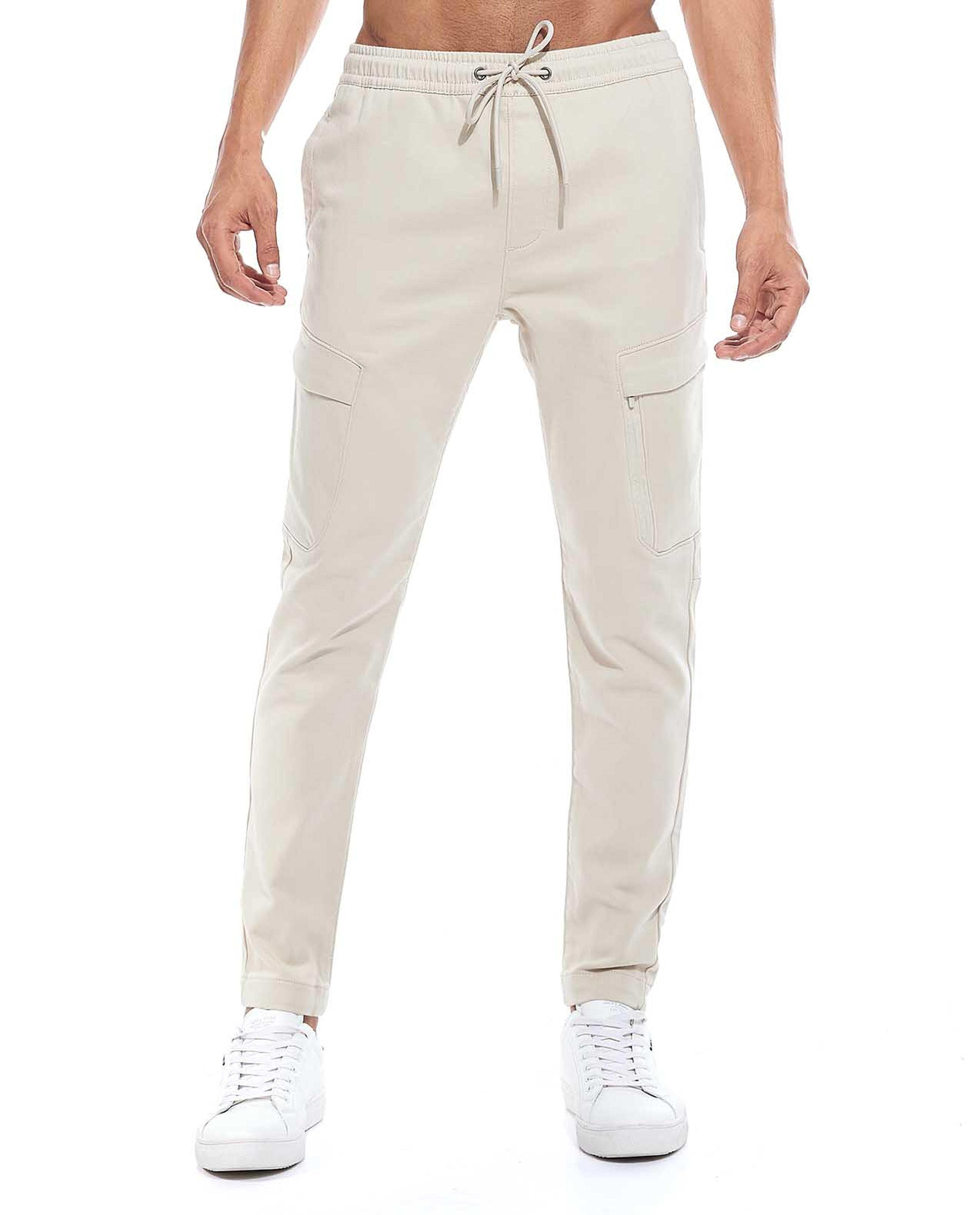 بنطال سادة برباط خصر