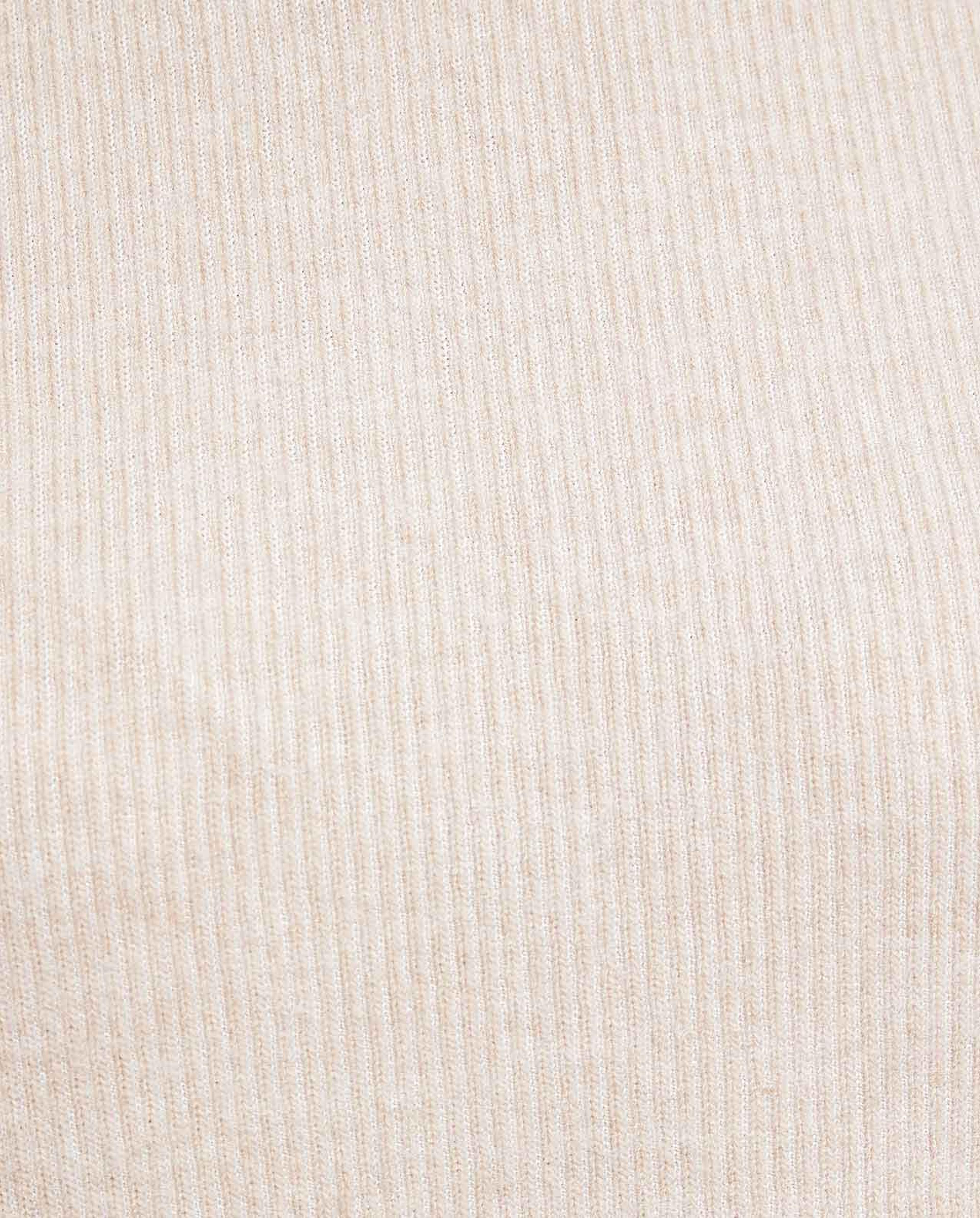 سترة محبوكة بياقة عالية وأكمام طويلة