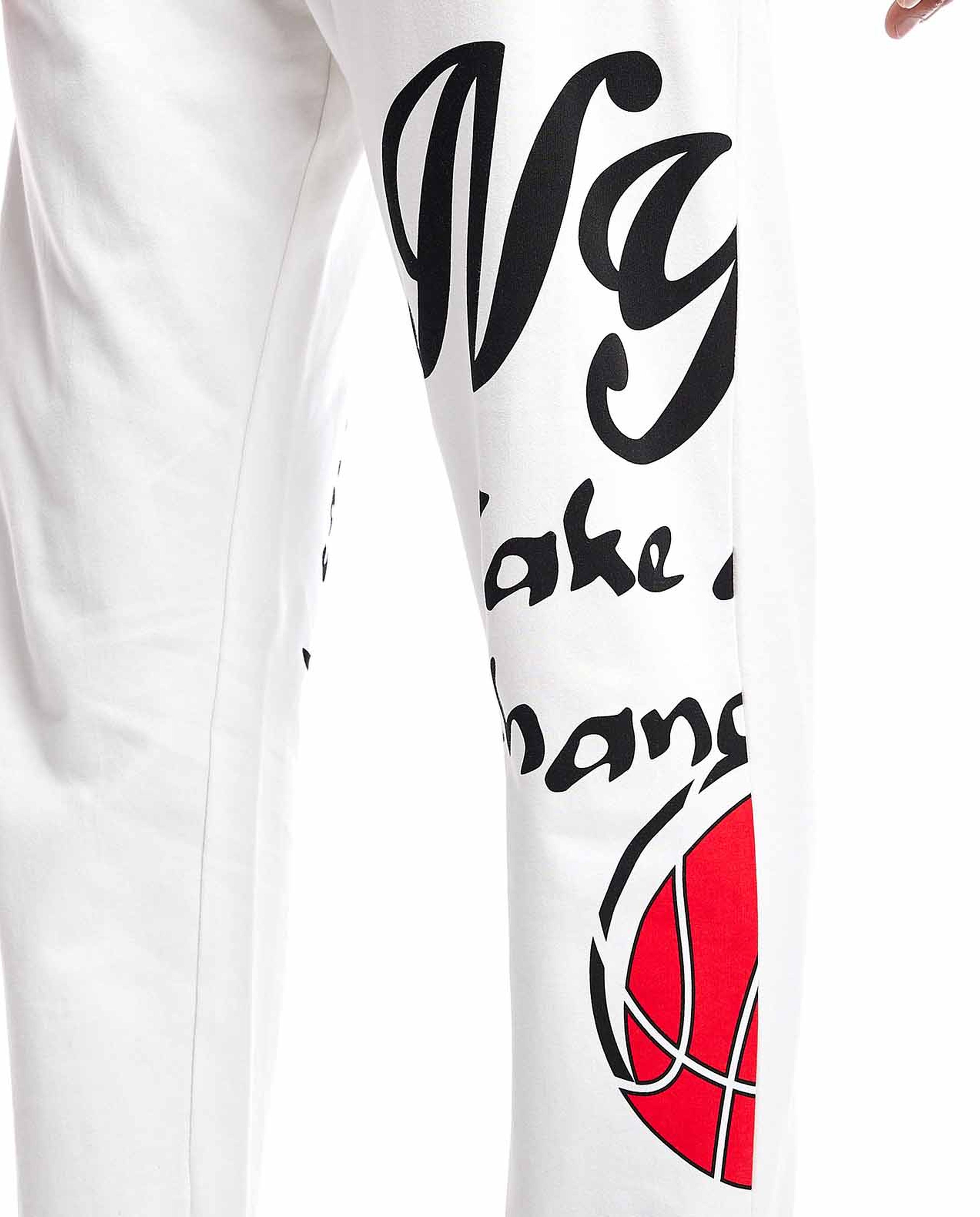 Printed Joggers with Drawstring Waist