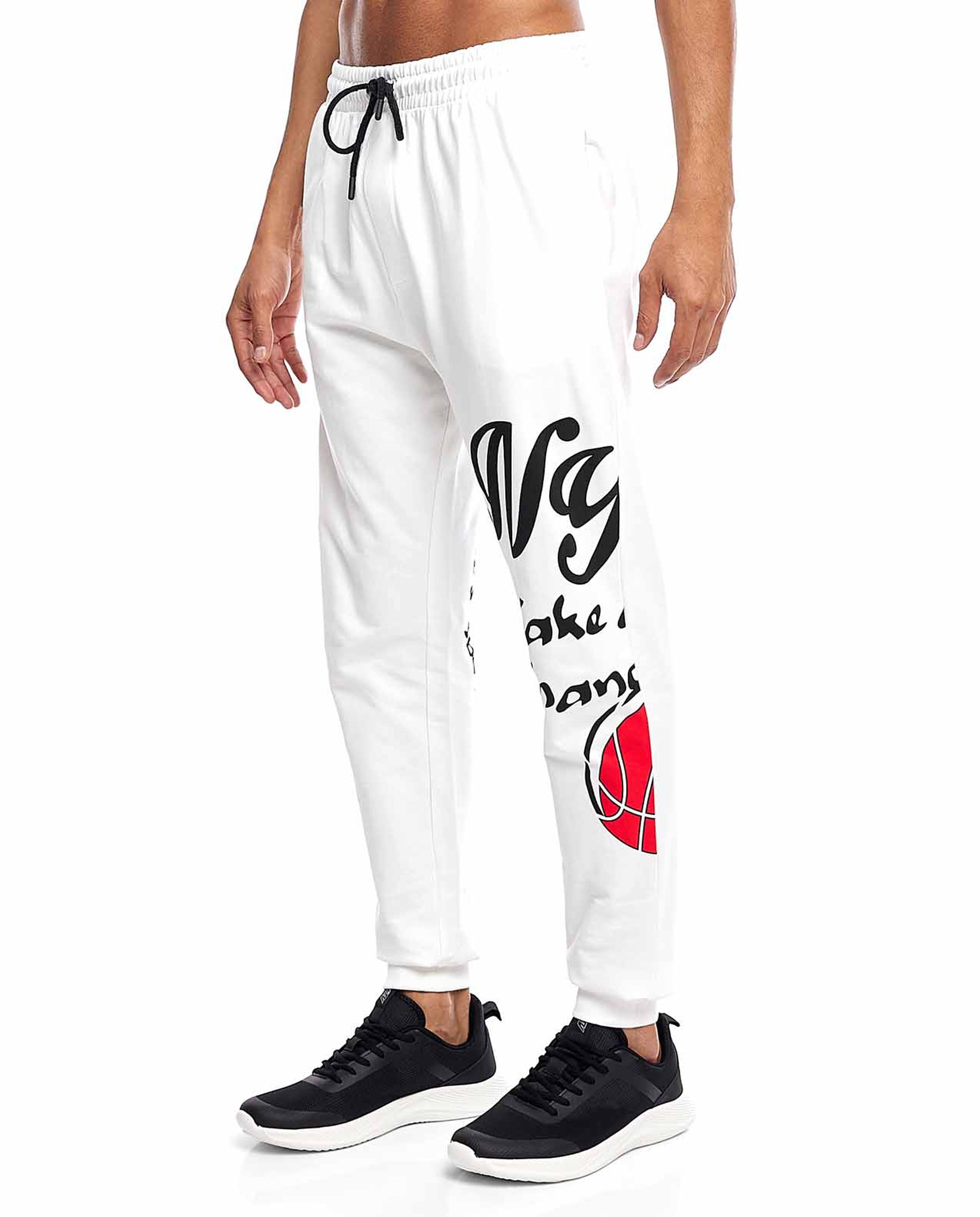 Printed Joggers with Drawstring Waist