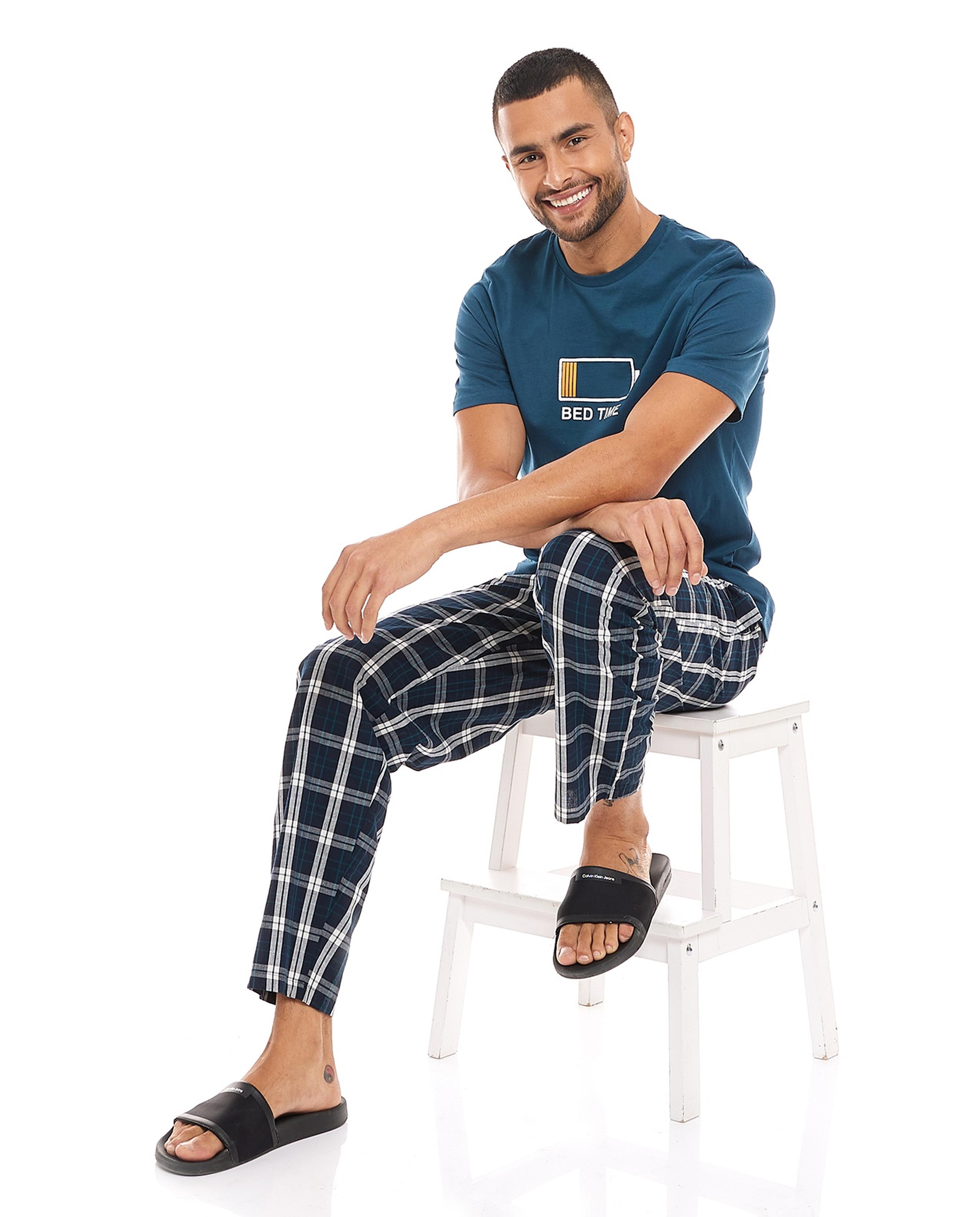 طقم بيجاما بطبعة