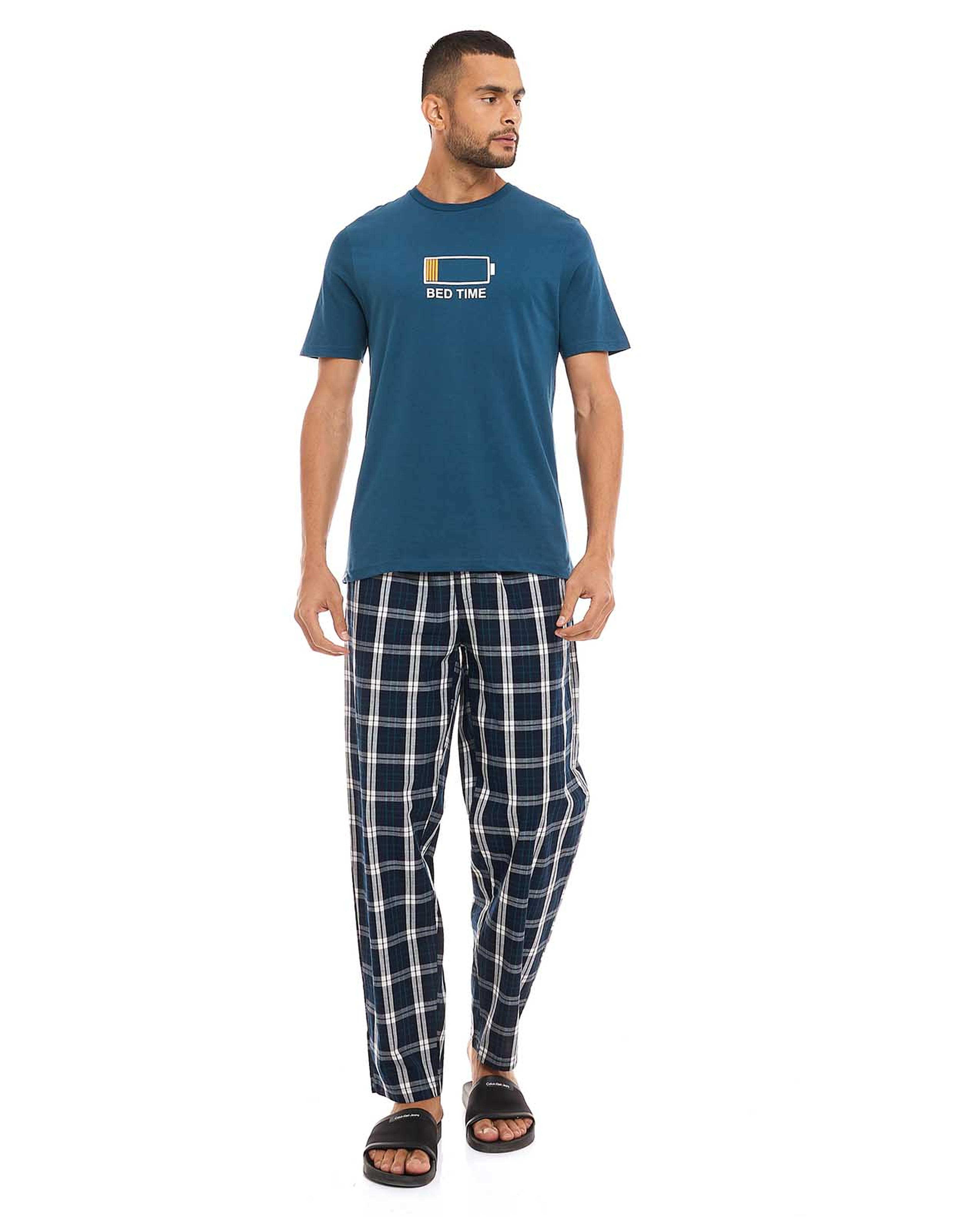 طقم بيجاما بطبعة