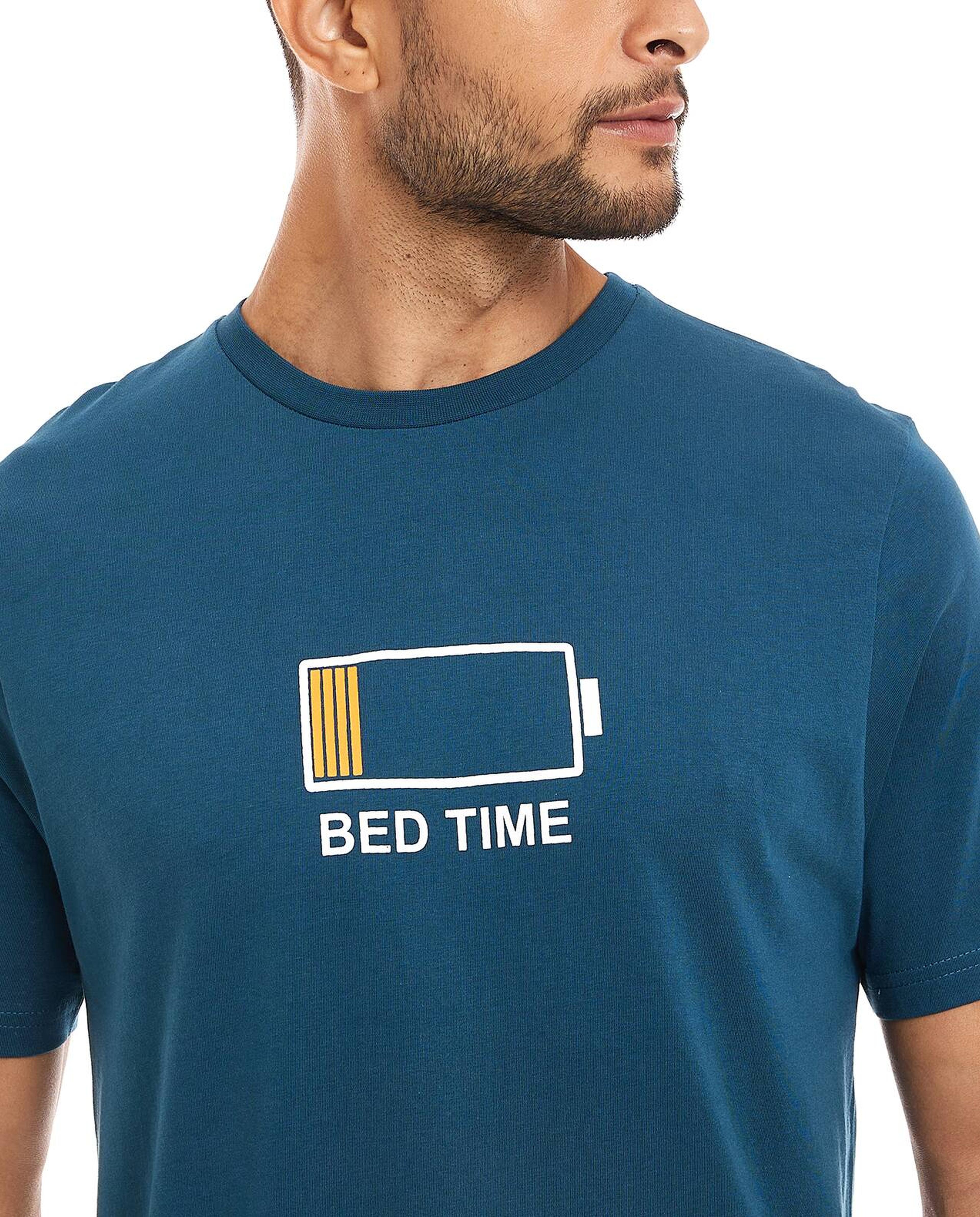 طقم بيجاما بطبعة