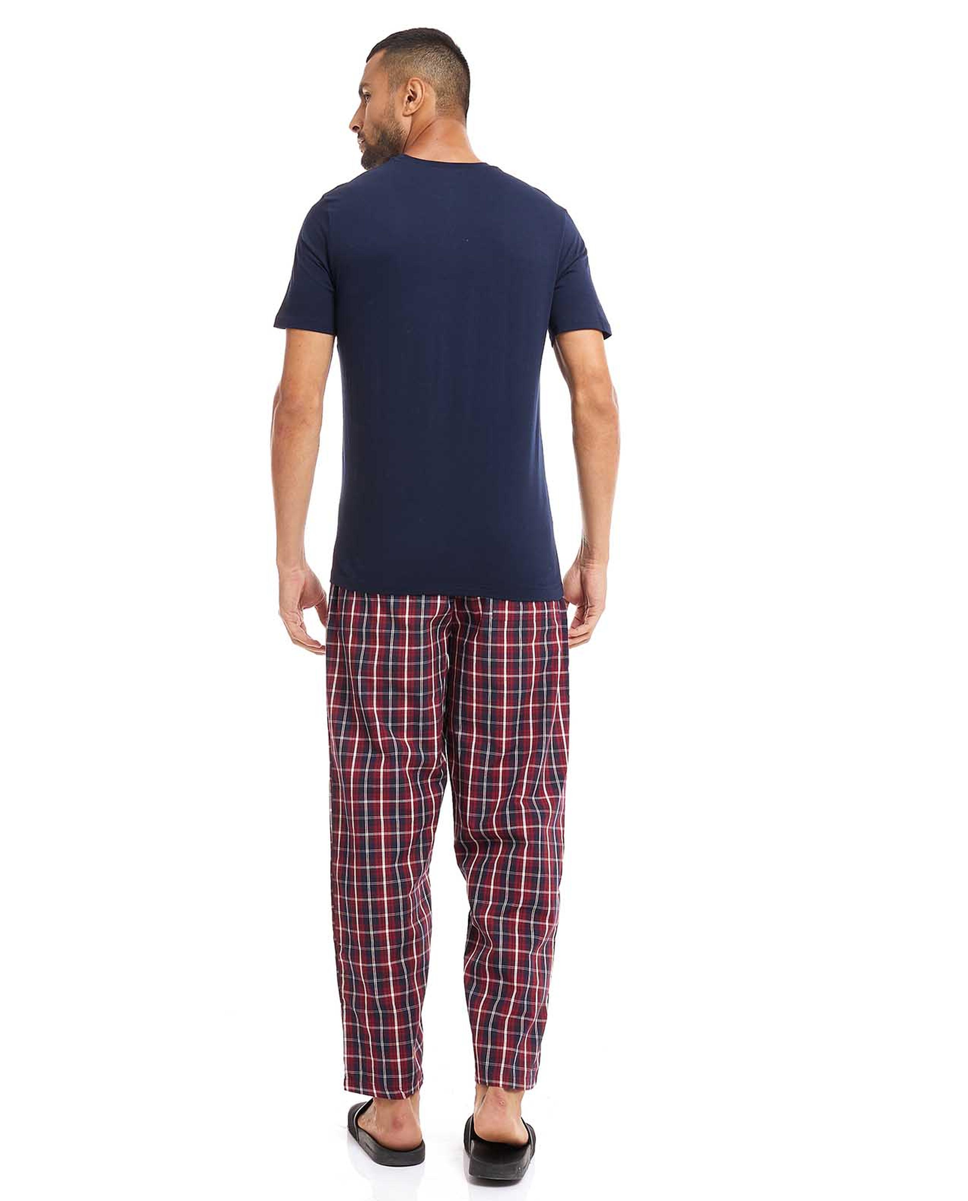 طقم بيجاما بطبعة