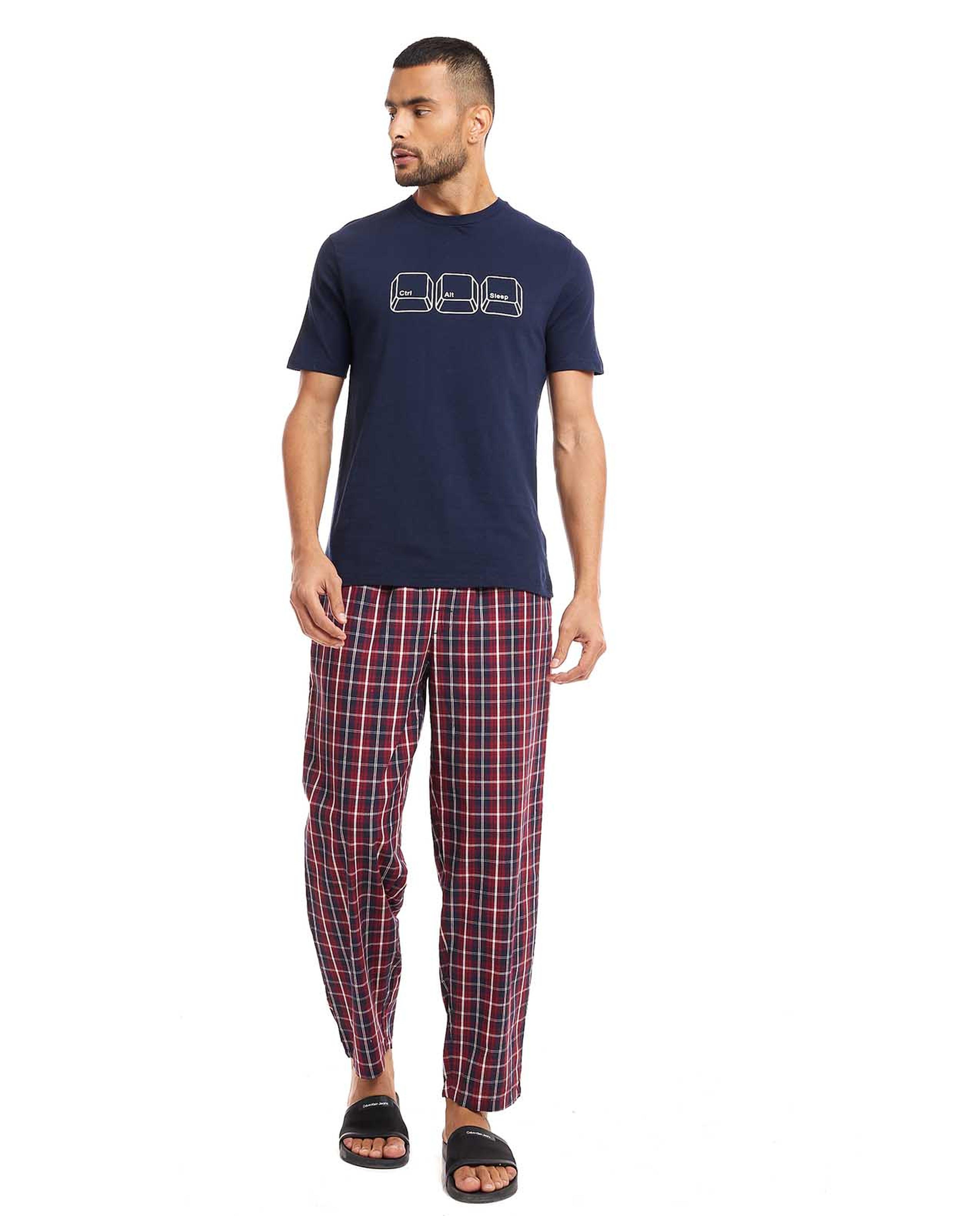 طقم بيجاما بطبعة