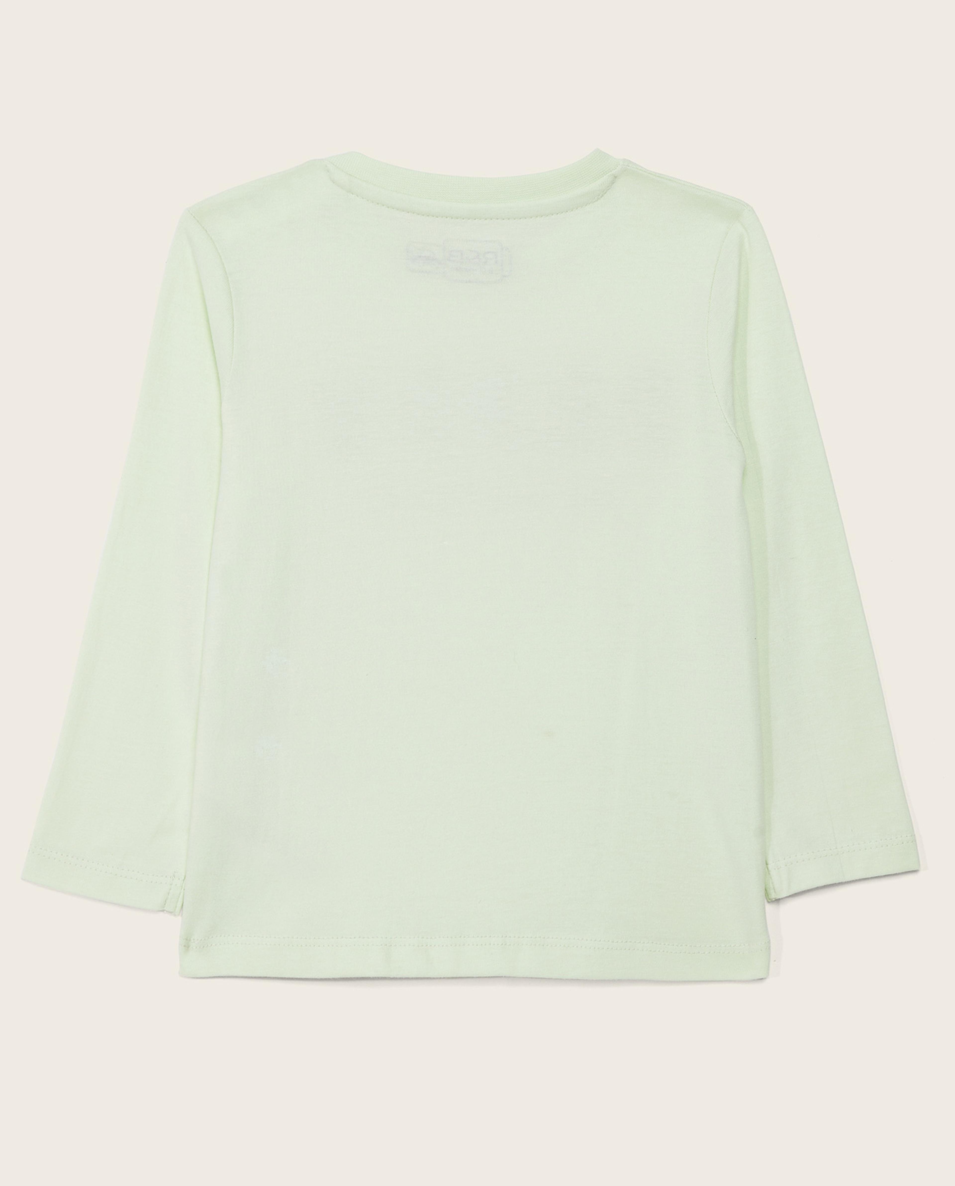 Printed T-Shirt with Crew Neck and Long Sleeves