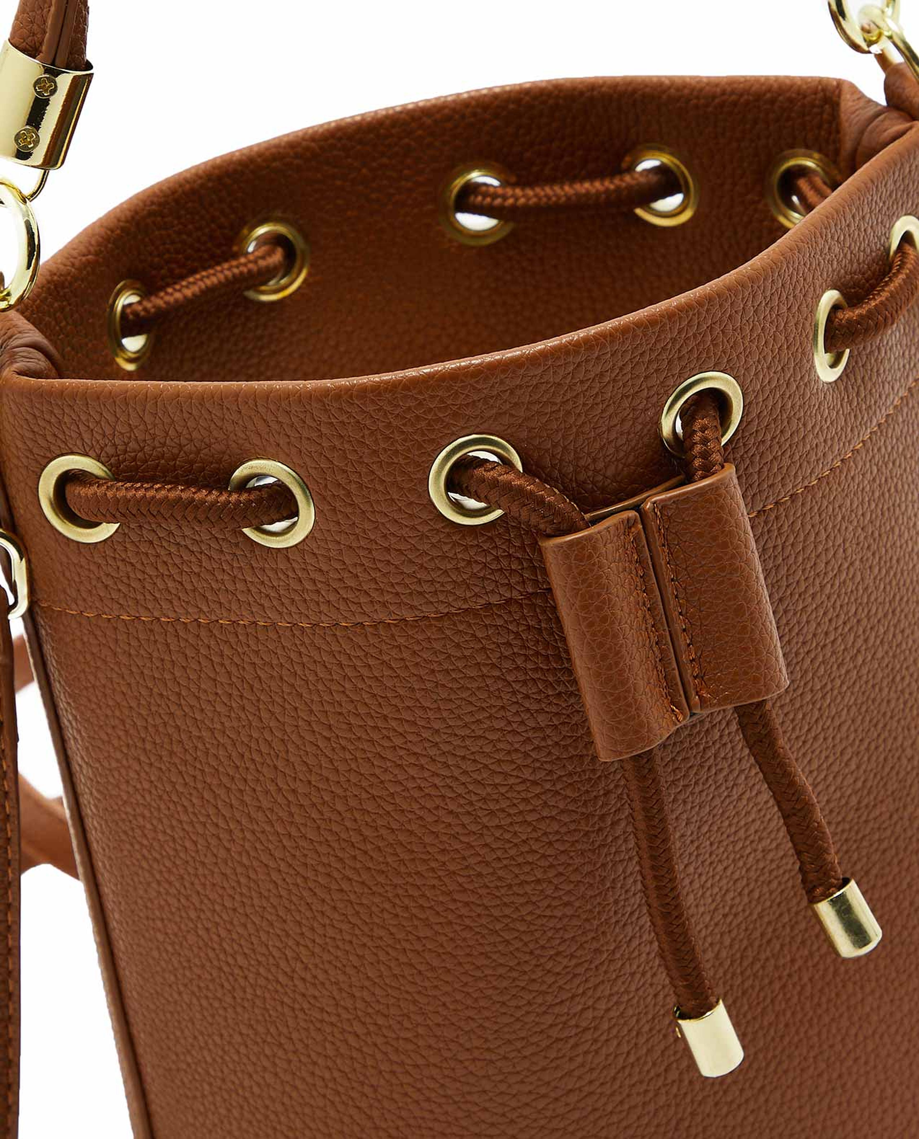 Drawstring Closure Bucket Bag