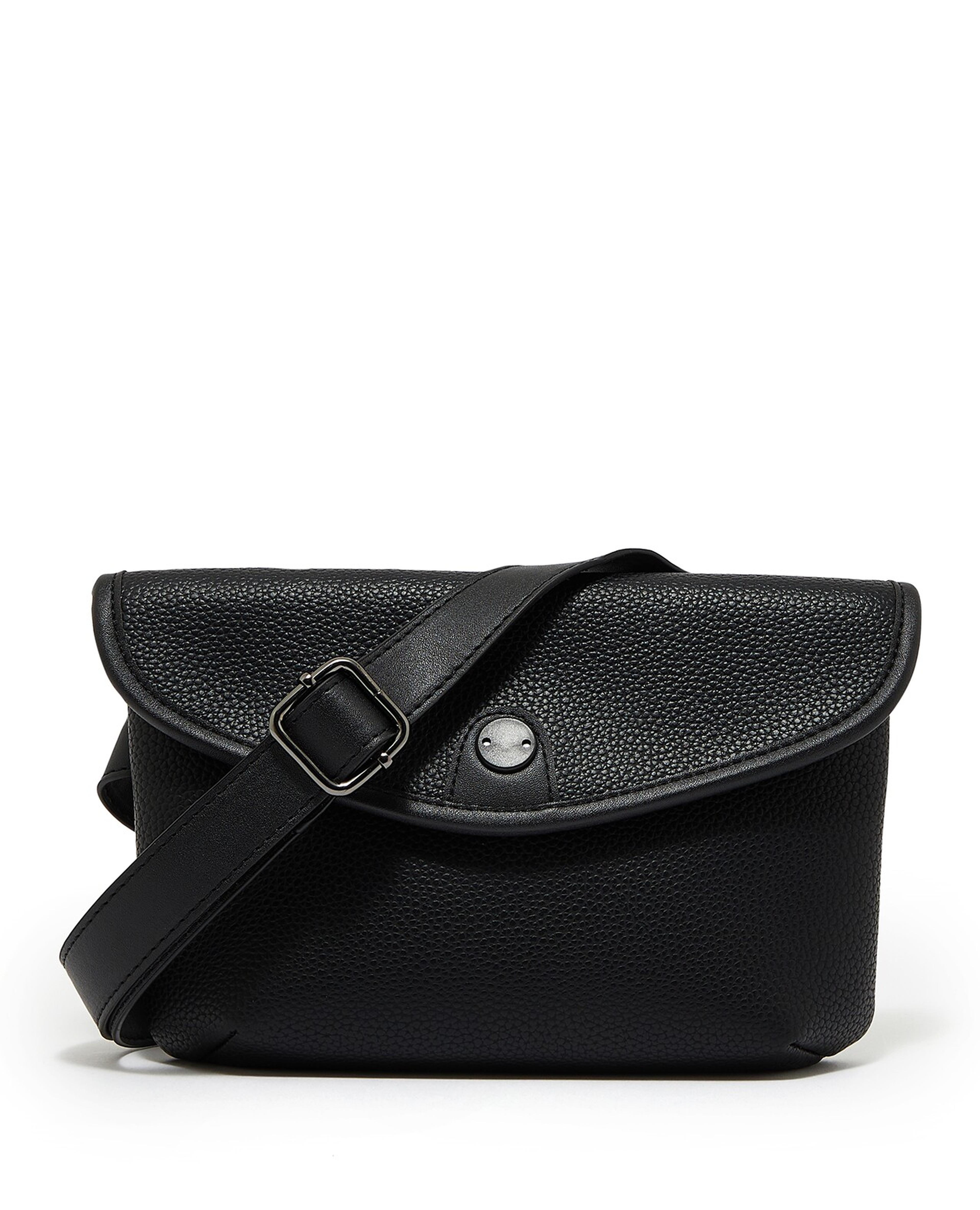 Textured Flap Crossbody Bag