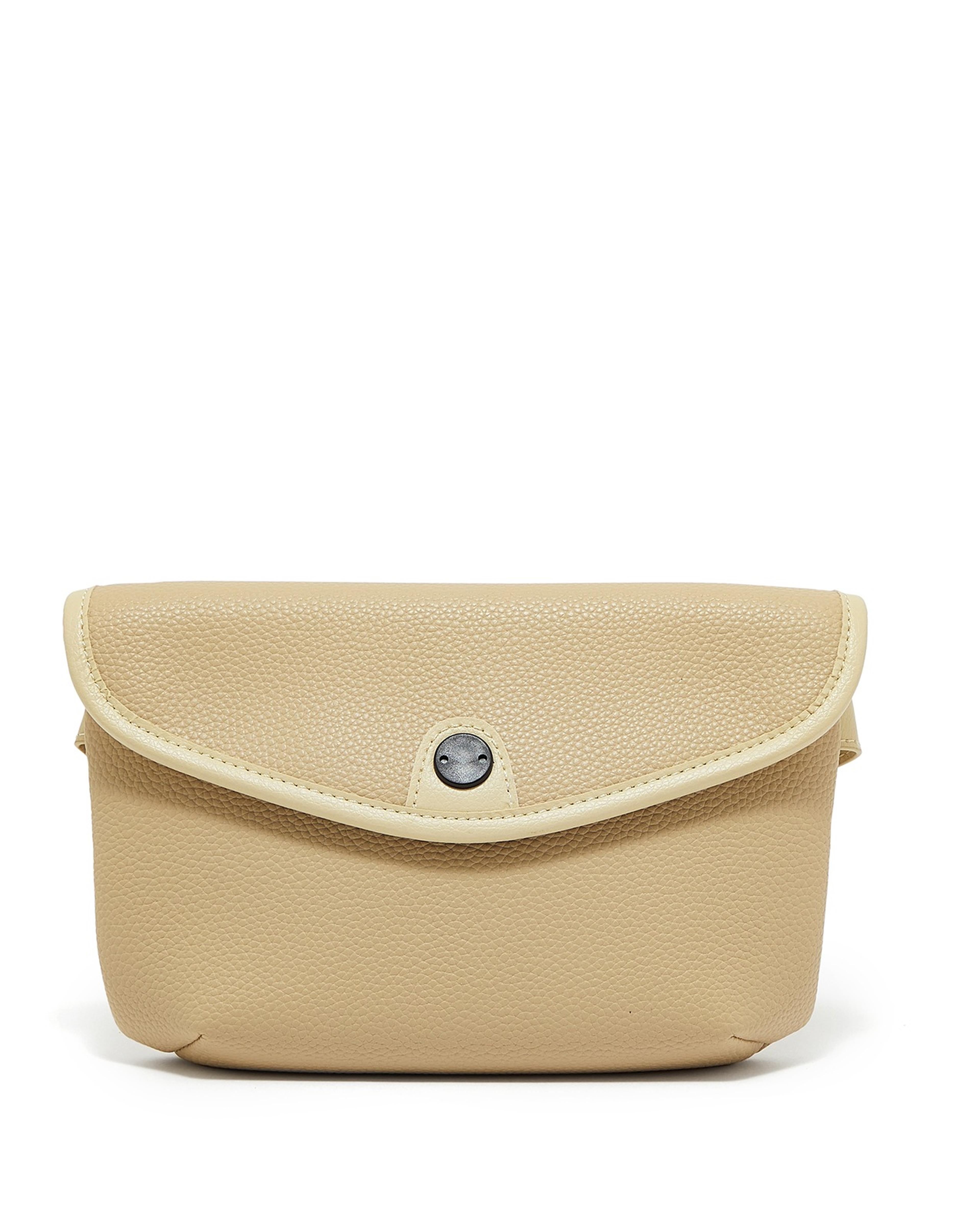 Textured Flap Crossbody Bag