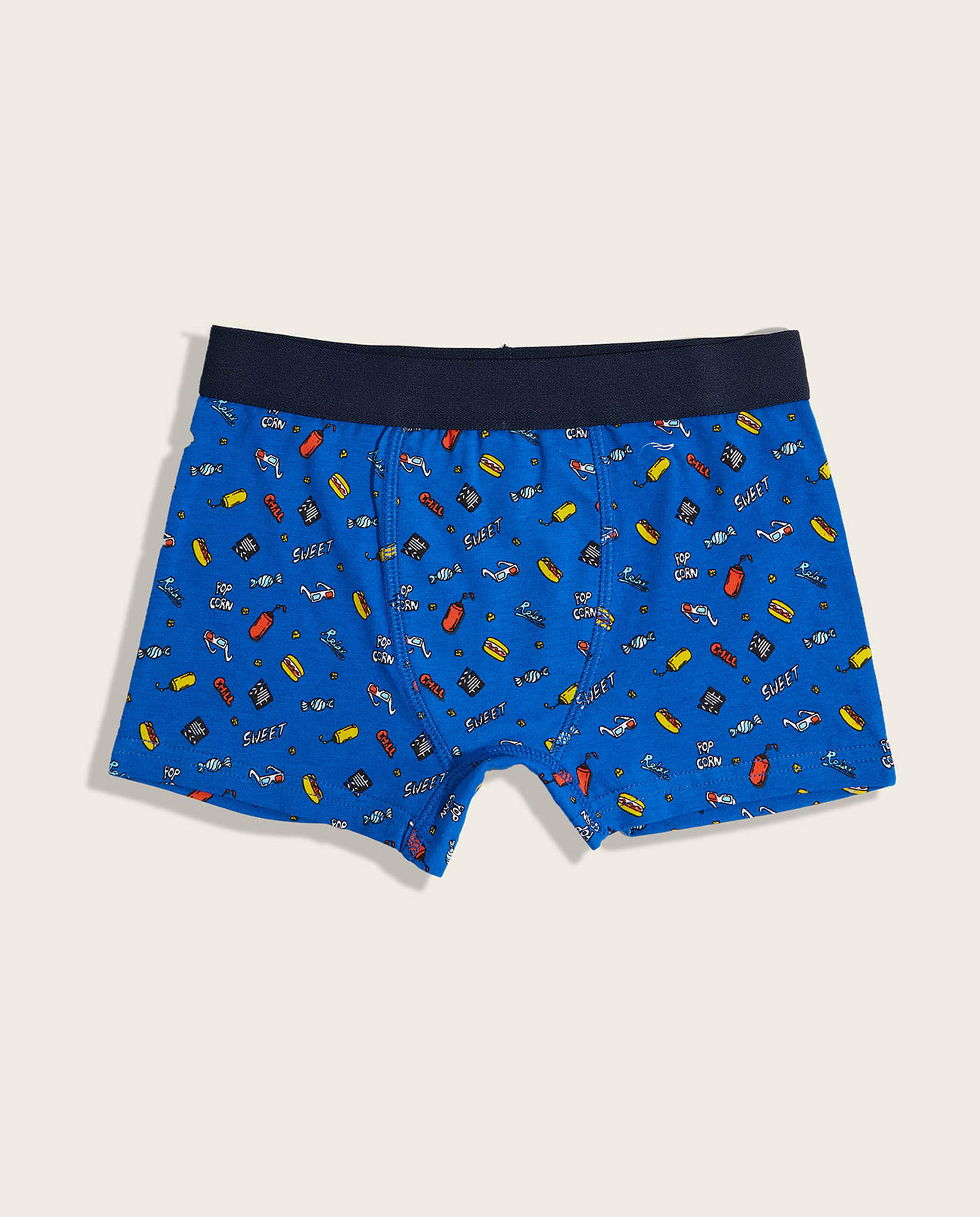 سروال بوكسر بطبعة - قطعتين 